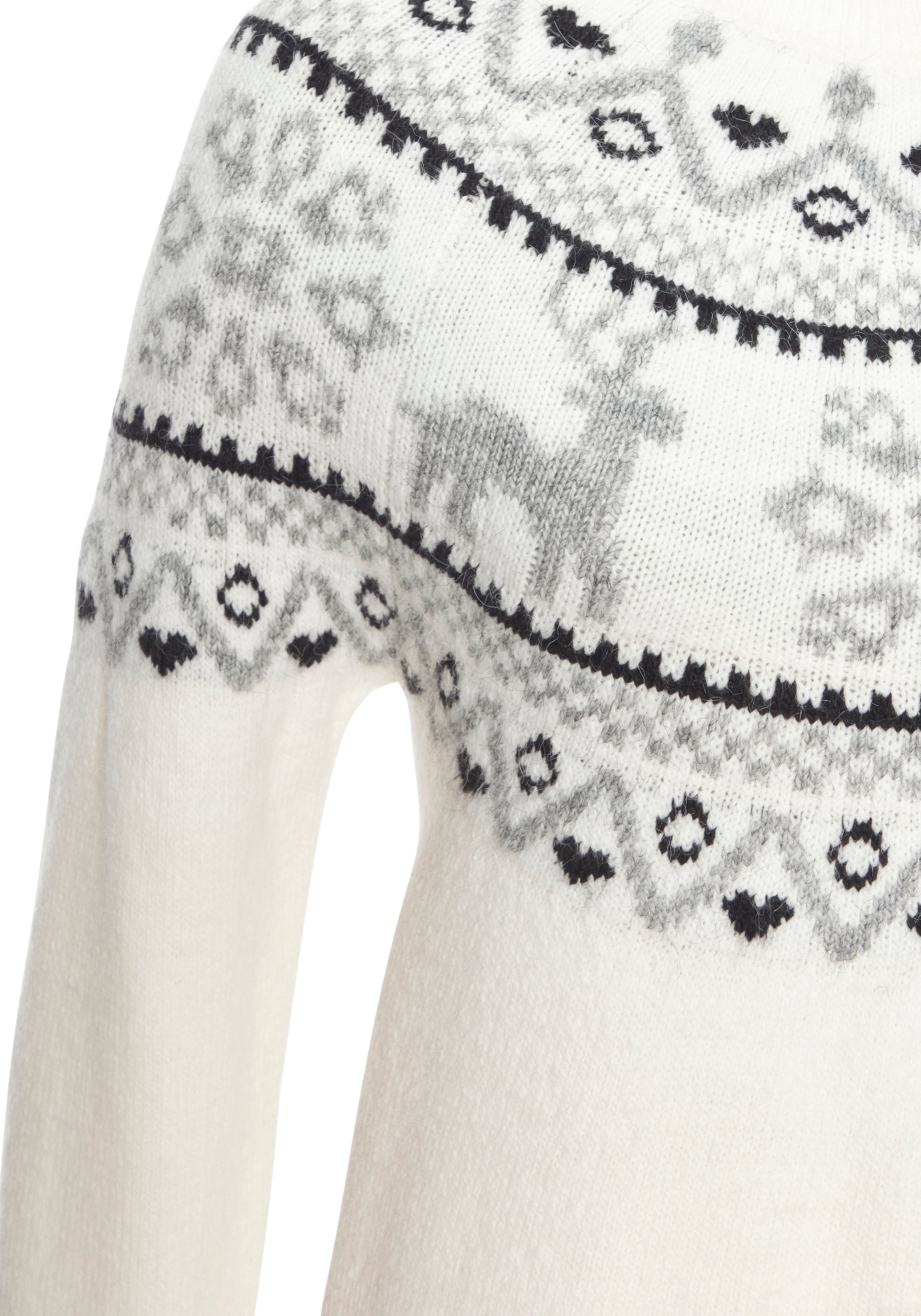 LASCANA Norwegerpullover aus weichem Strick, Weihnachtspullover, Strickpullover mit Wintermotiv
