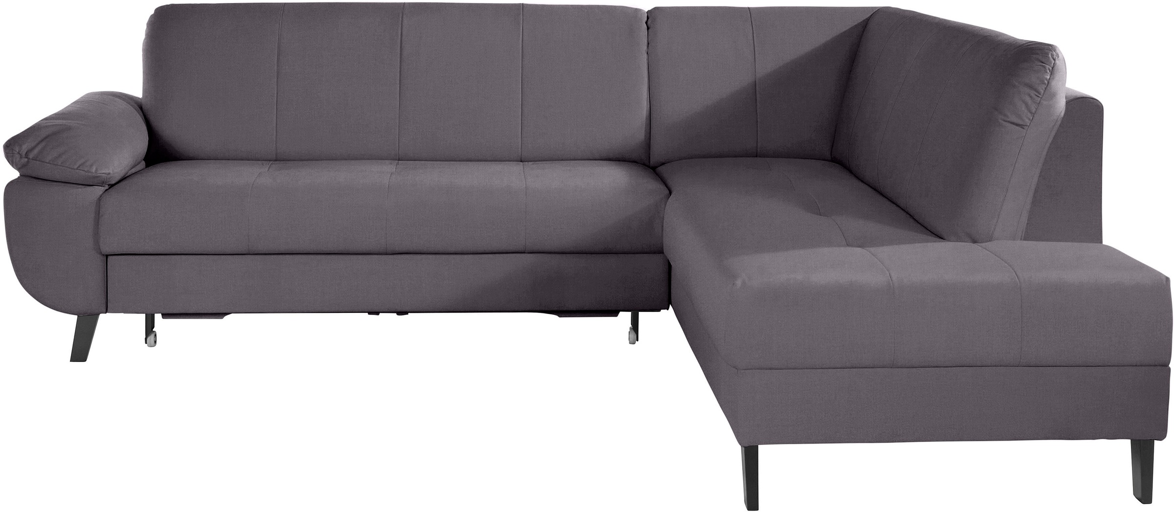 TRENDMANUFAKTUR Ecksofa »Quadro«, wahlweise mit Bettfunktion, mit extra breiten Armlehnen, in moderner Optik