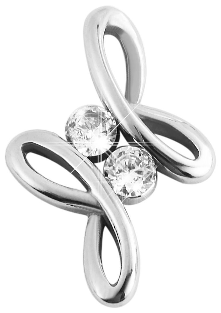 Adelia´s Kettenanhänger »Damen Anhänger aus Edelstahl mit Zirkonia«