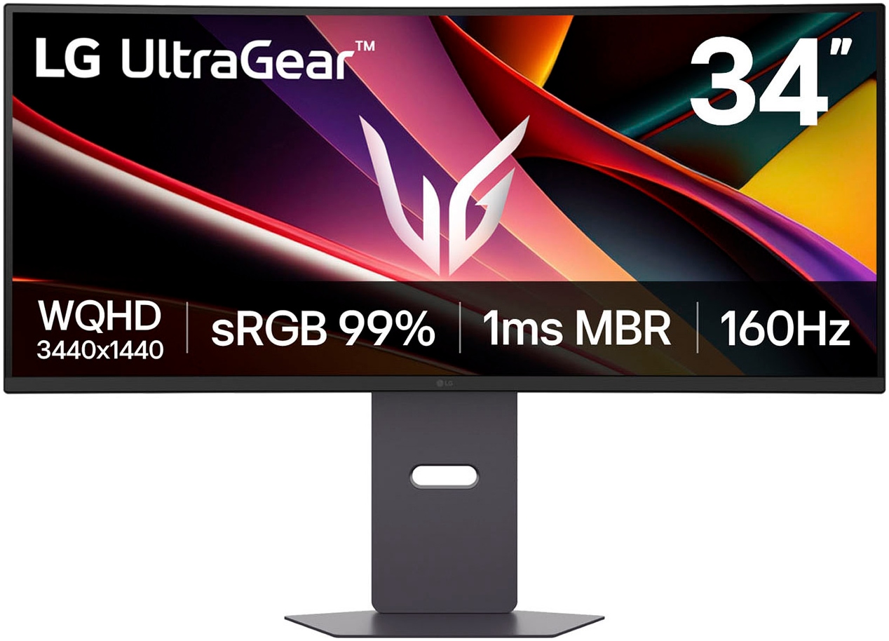 LG Curved-Gaming-Monitor "34G600A" 86 cm/34 ″ 3440 x 1440 px UWQHD 1 Reaktionszeit 160 Hz