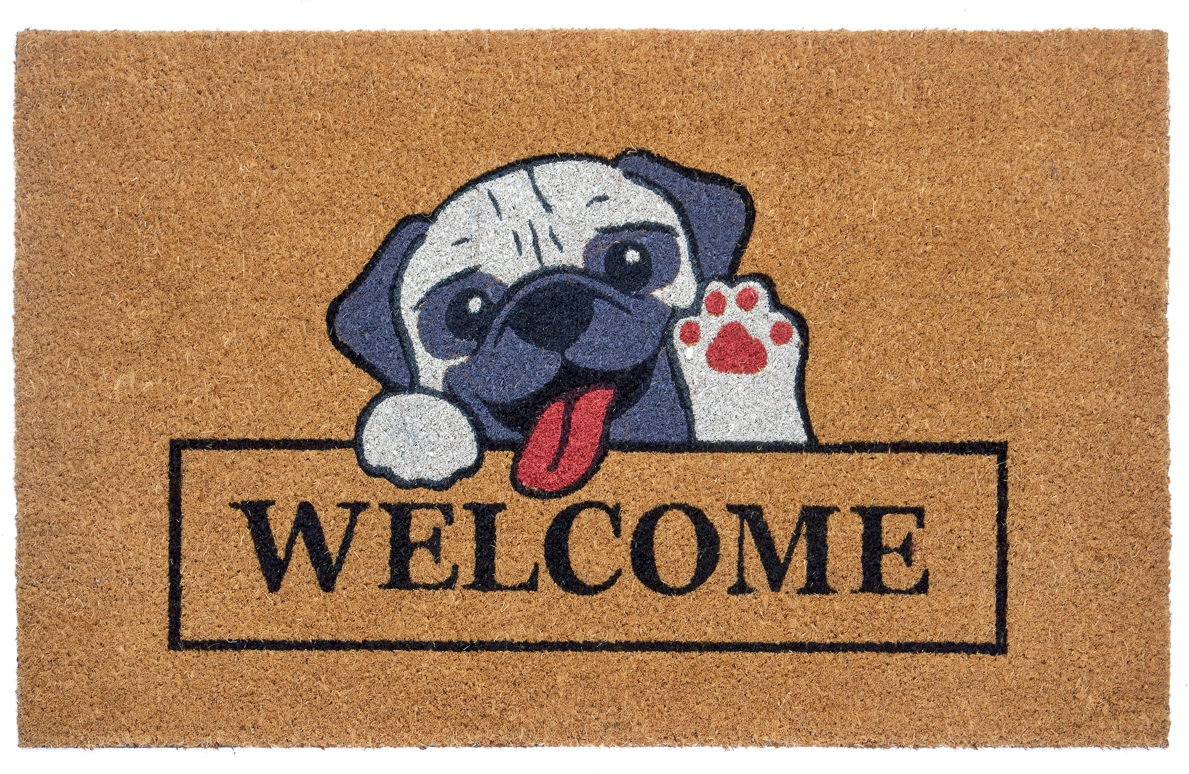 HANSE Home Fußmatte »Welcome & Dog«, rechteckig, Kokos, Schmutzfangmatte,  Outdoor, Rutschfest, Innen, Kokosmatte, Flur bei OTTO
