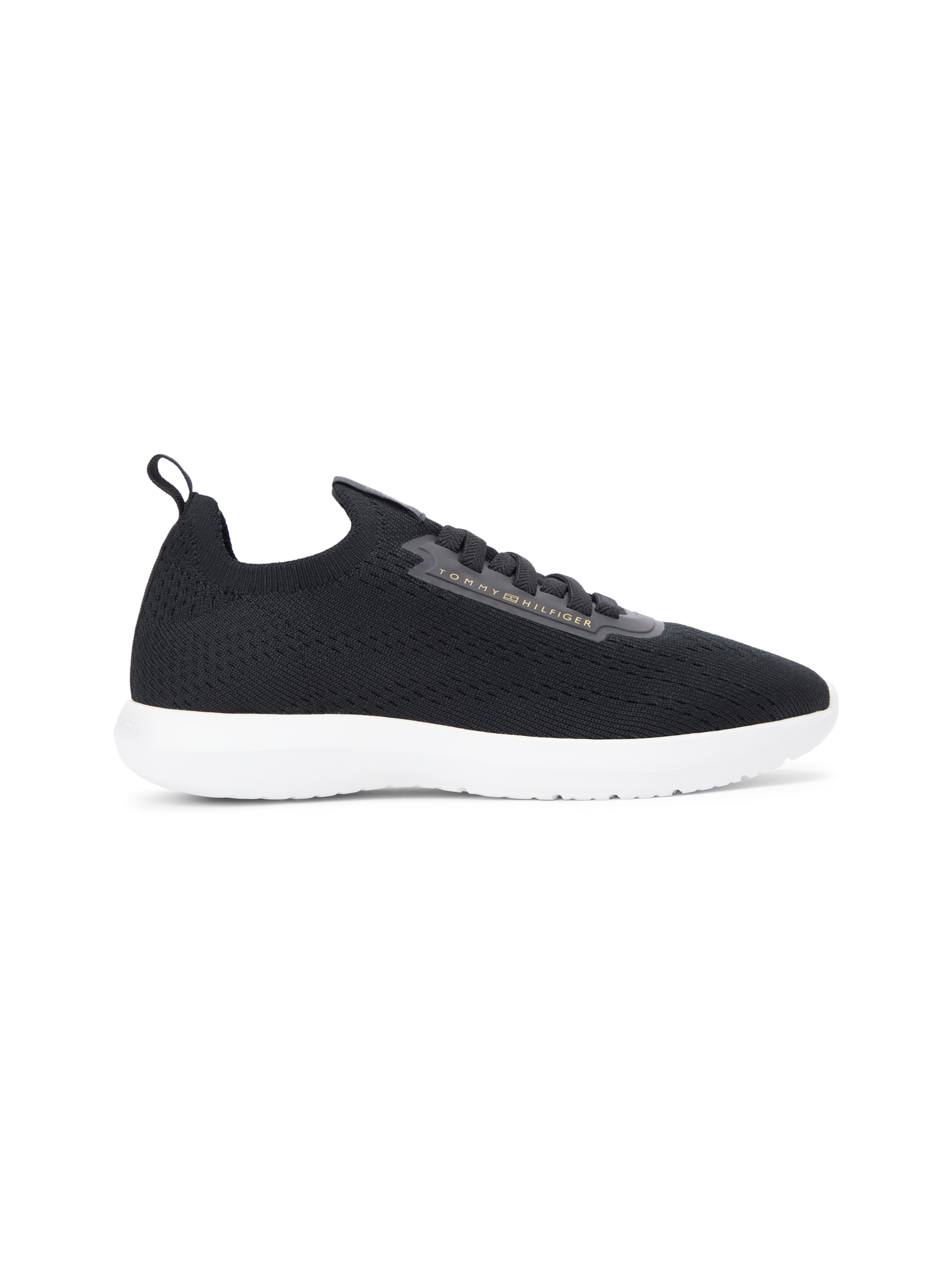 Tommy Hilfiger Slip-On Sneaker »TH KNIT EXTRALIGHT RUNNER«  Freizeitschuh, Halbschuh, Slipper mit elastischen Schnürsenkeln