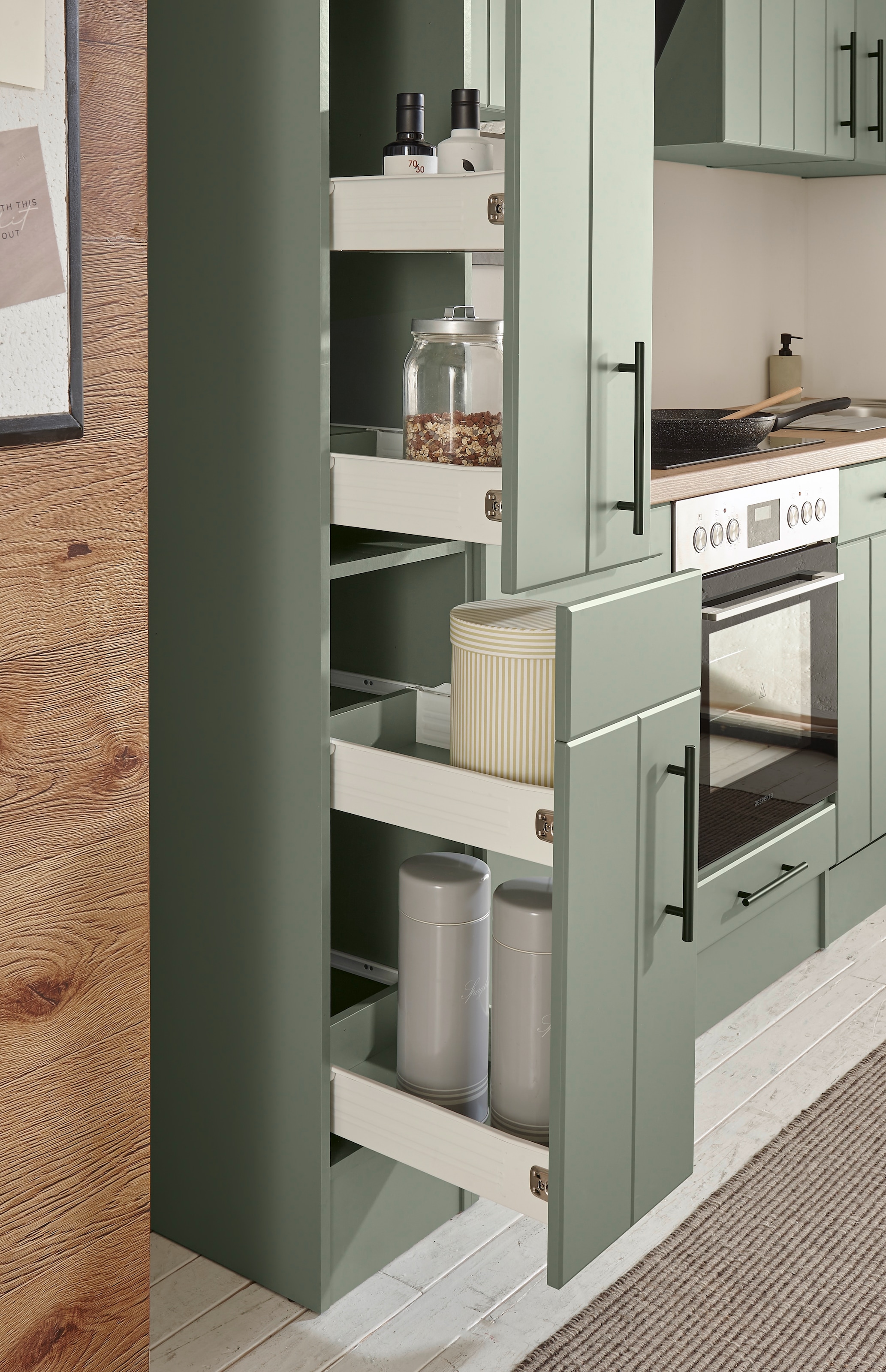 RESPEKTA Küche »Anton« Breite 310 cm, 90 cm Arbeitshöhe, wahlweise mit und ohne E-Geräte