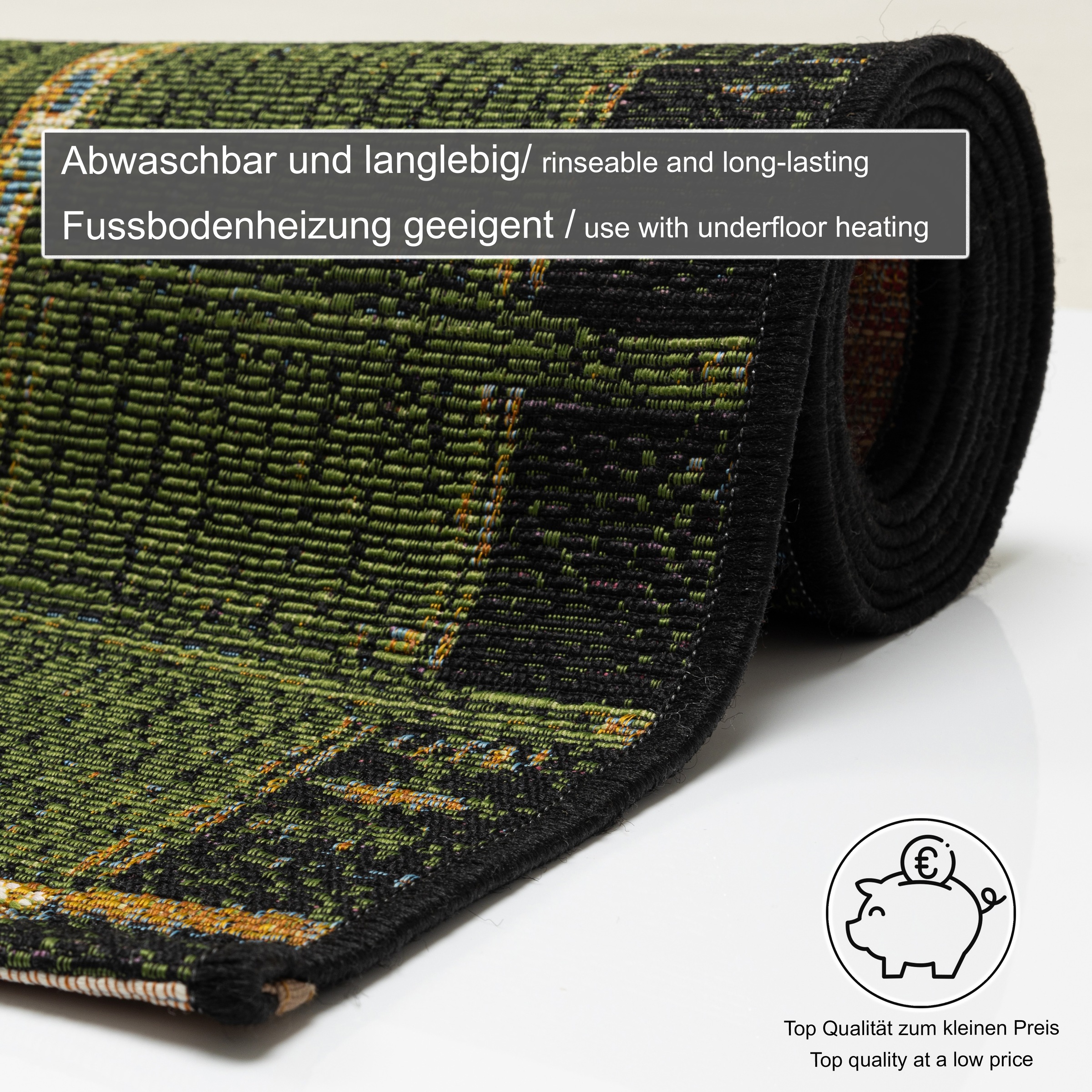 Gino Falcone Teppich »Outdoor-Africa 38«, rechteckig, 5 mm Höhe, Flachgewebe, Ethno Style, In- und Outdoor geeignet