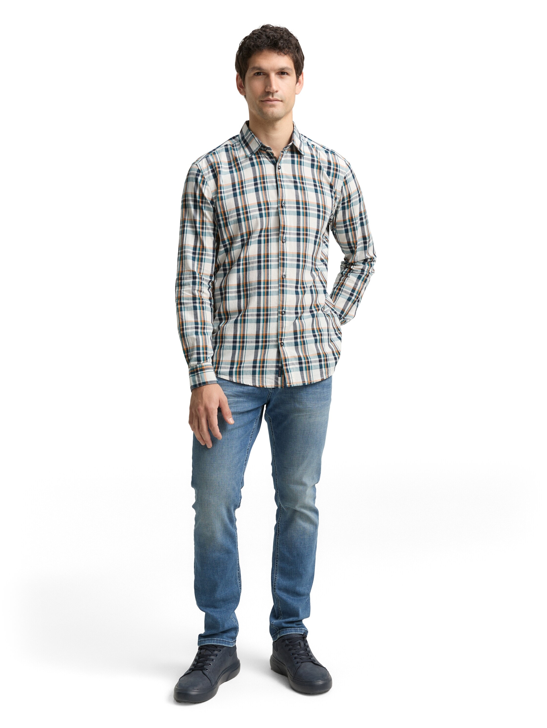 TOM TAILOR Langarmhemd mit Karomuster