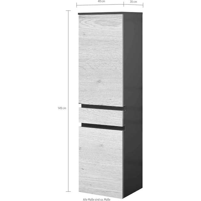 MARLIN Midischrank »3510clarus«, 40 cm breit, Soft-Close-Funktion,  vormontierter Badschrank, Badmöbel bei OTTO