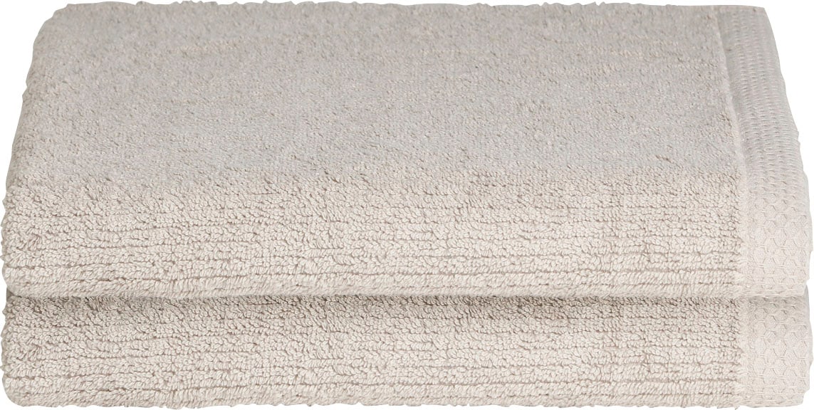 Seahorse Handtücher »Ridge«, (2 St., 2er Set Handtücher 60 x 110 cm), mit vertikalem Bahnmuster