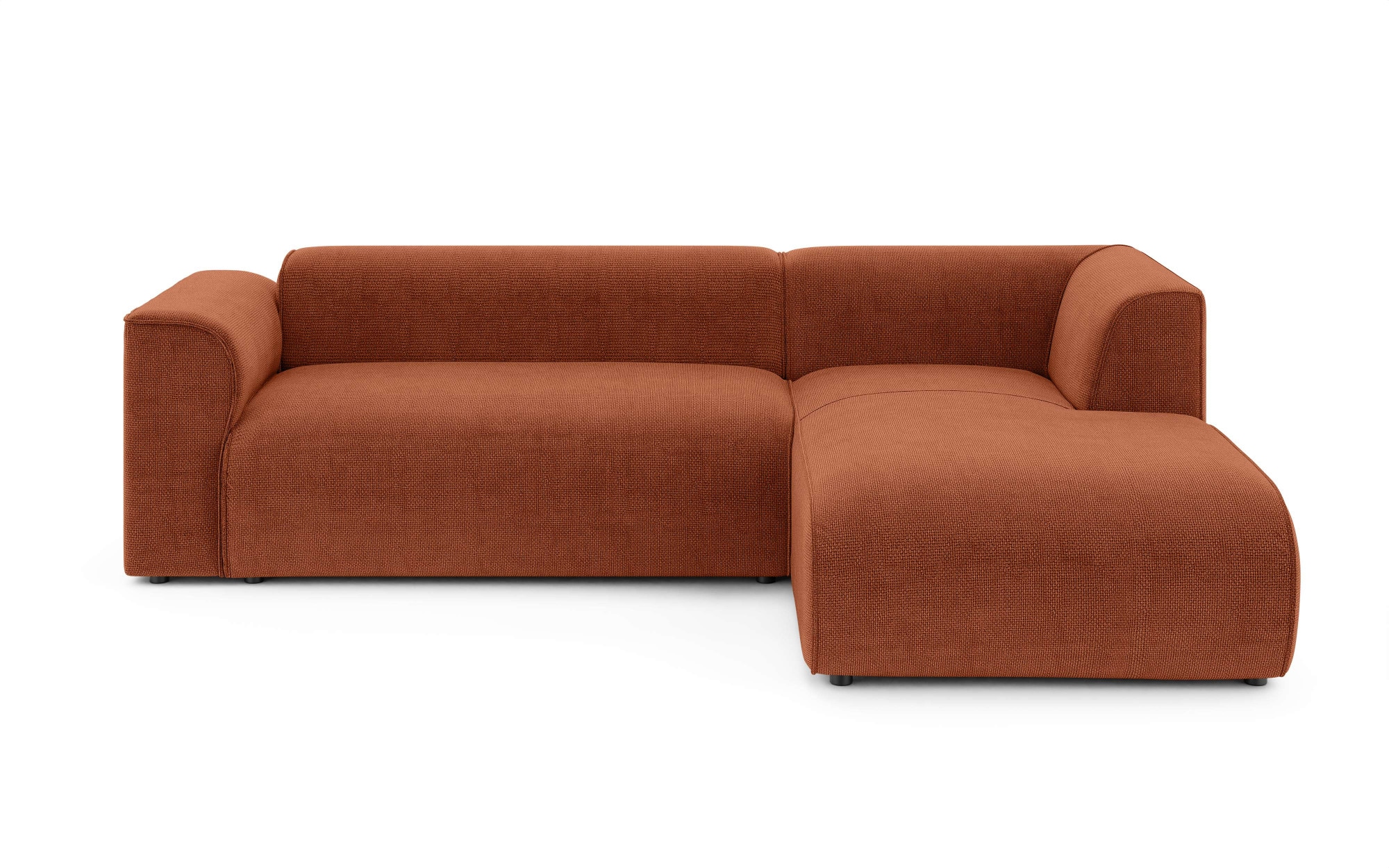INOSIGN Ecksofa »MERID L-Form (257 cm), zeitlos & stilvolles Design,«, Aufwendig gepolstert, in Cord, Chenille und Struktur