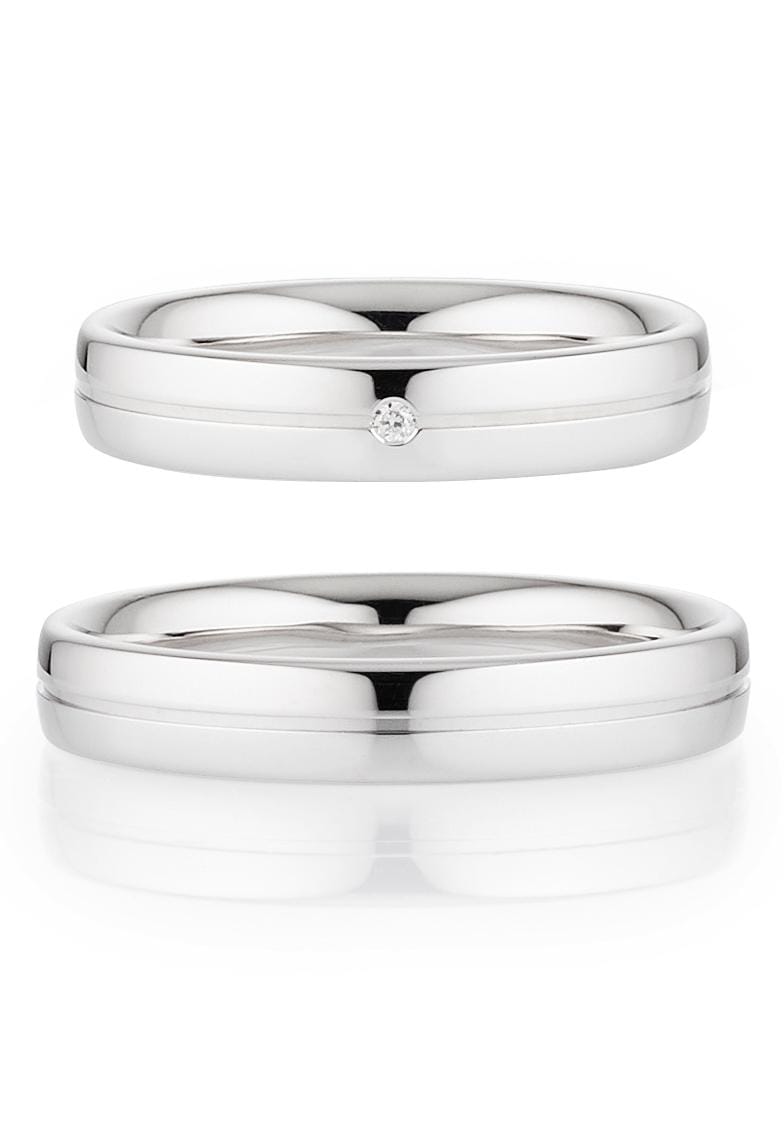 Bruno Banani Trauring »Schmuck Geschenk, Ehering Hochzeit Damenring Herrenring«, wahlweise mit oder ohne Brillant, Made in Germany