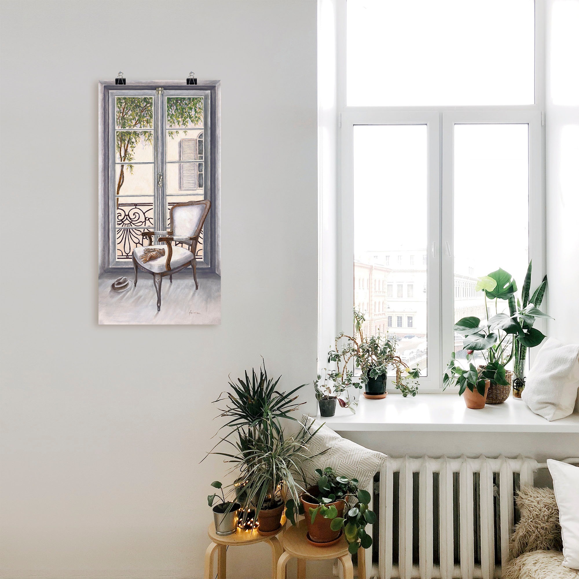 Artland Wandbild »Sessel vor einem Fenster«, Innenarchitektur, (1 St.), als  Alubild, Leinwandbild, Wandaufkleber oder Poster in versch. Größen kaufen  online bei OTTO