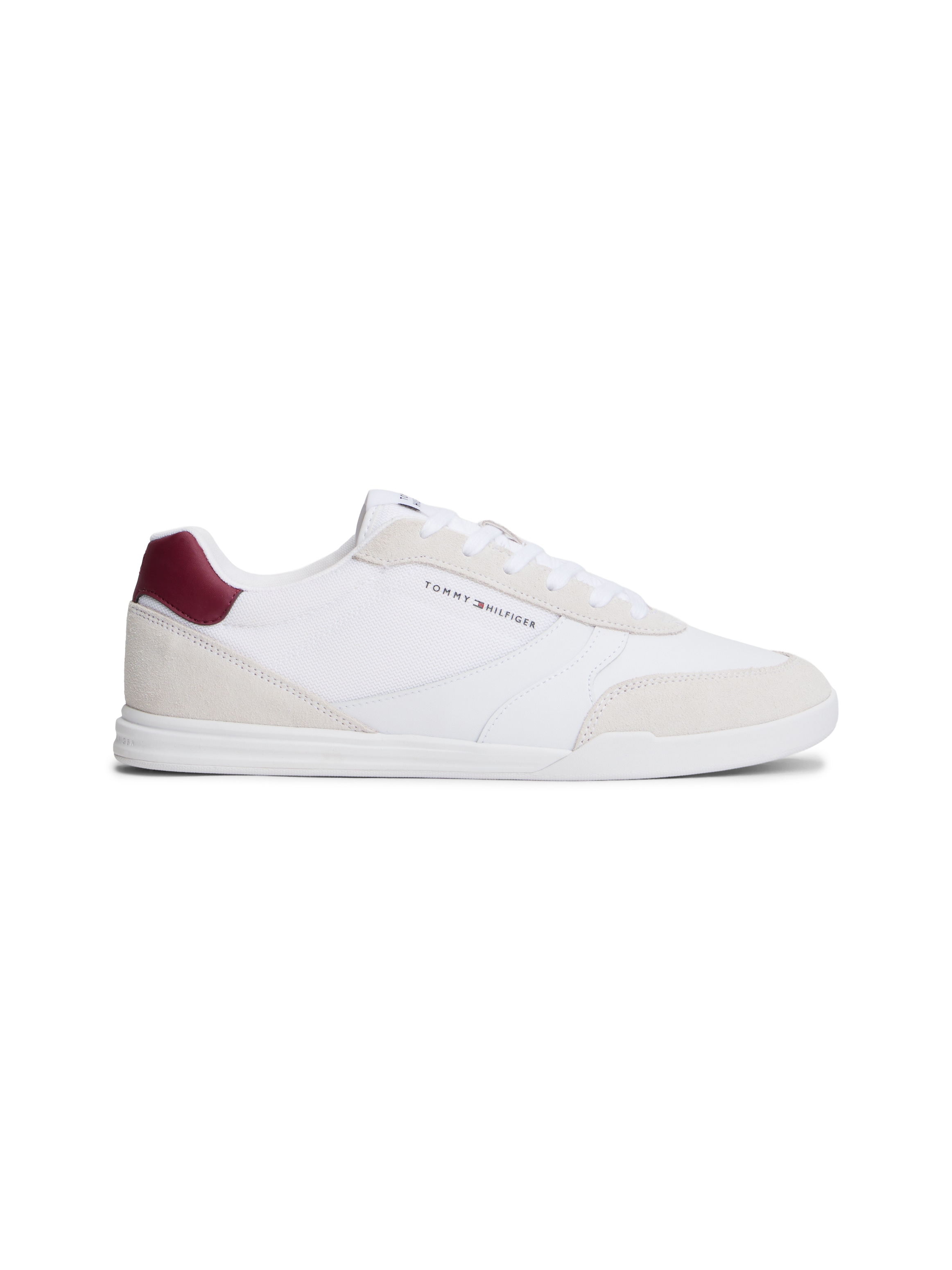 Tommy Hilfiger Sneaker »LOPRO CUP MIX«  , Freizeitschuh, Halbschuh, Schnürschuh, Kontrastbesatz an der Ferse