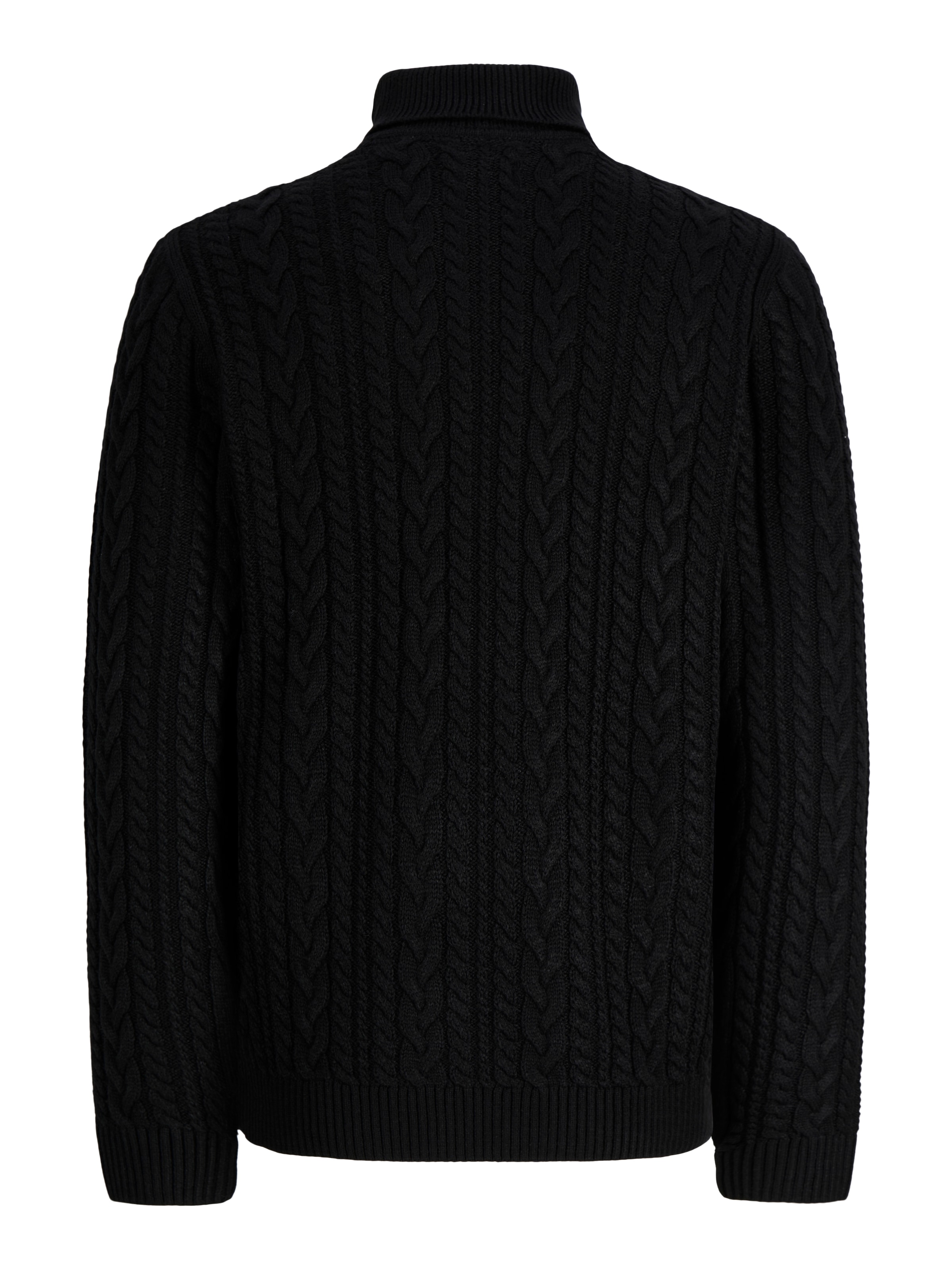 Jack & Jones Rollkragenpullover »JPRBLUCALLUM CABLE KNIT ROLL NECK« Materialmix, regular fit