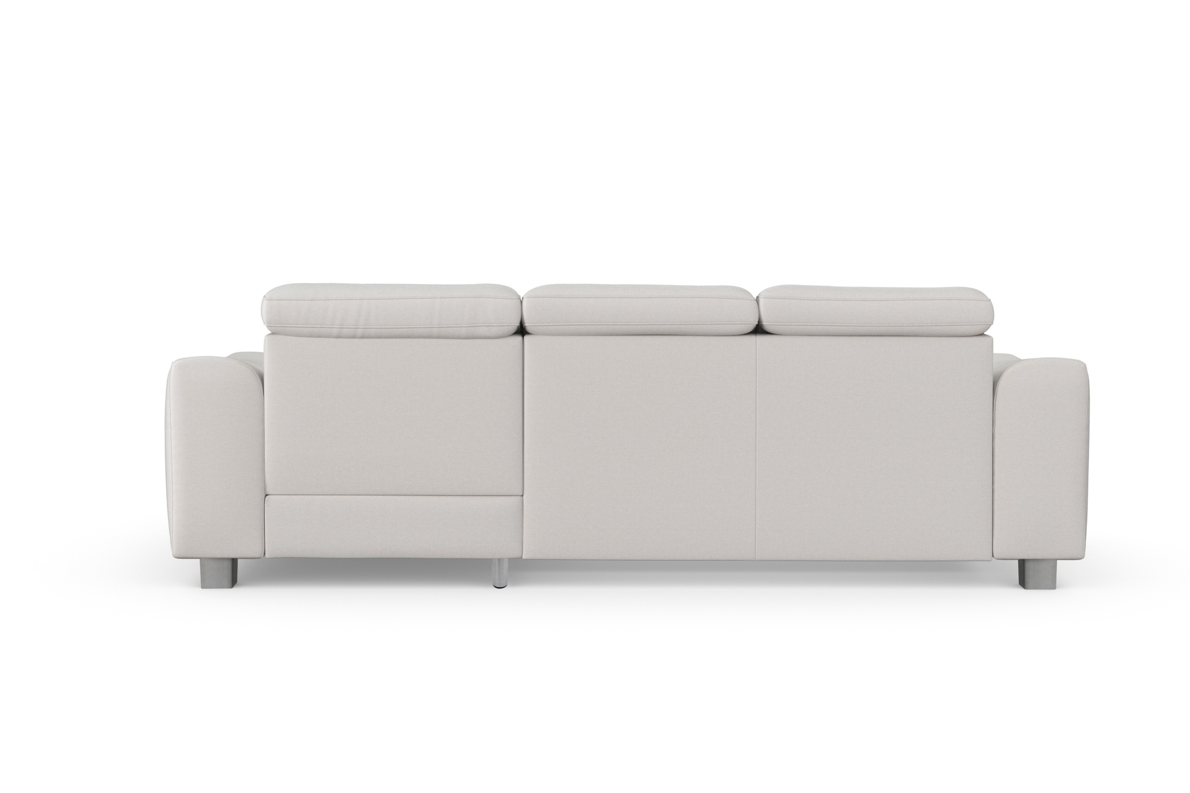 sit&more Ecksofa »Dundee L-Form«, mit Federkern und Edelstahlfüßen, wahlweise mit Kopfteilverstellung