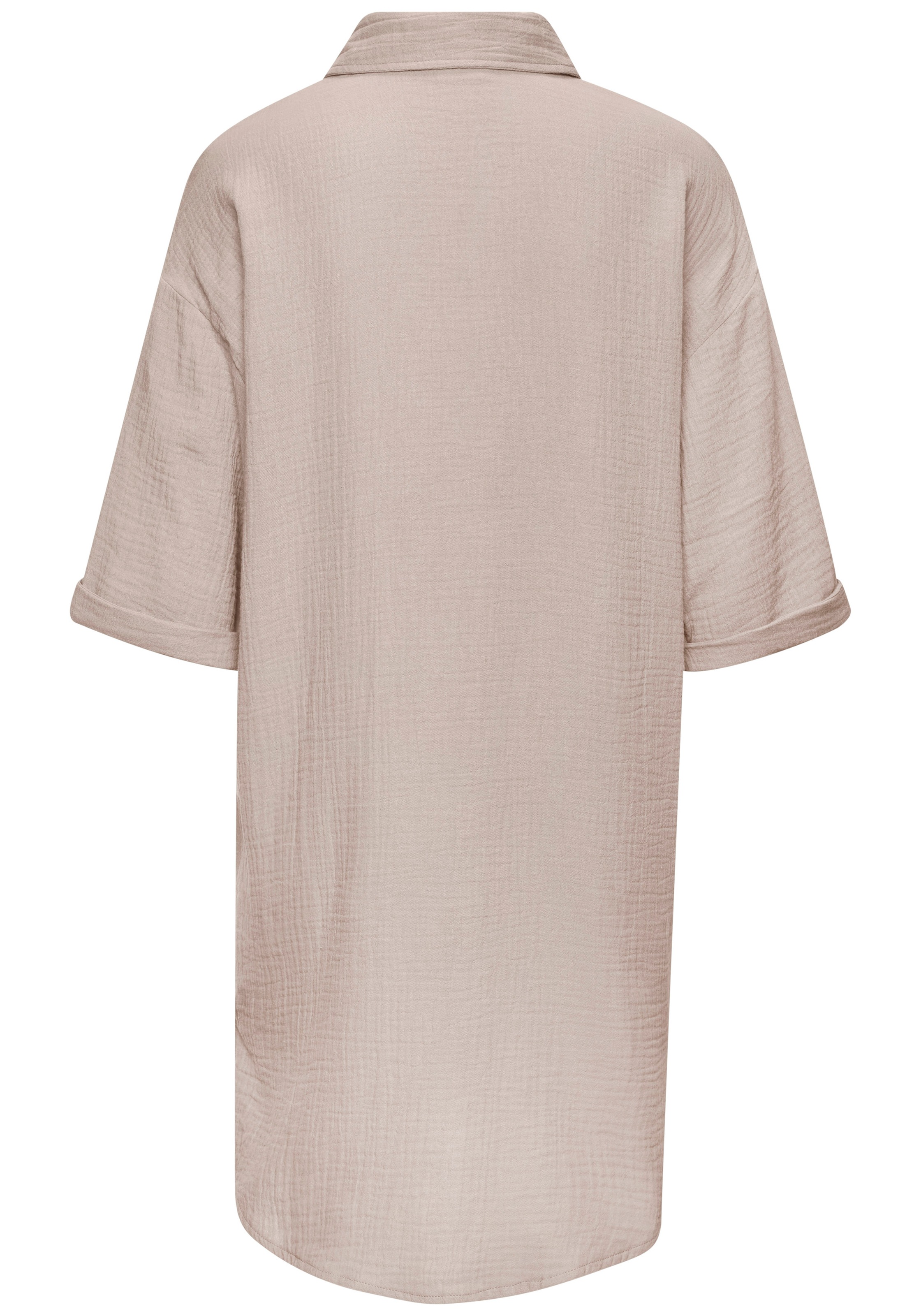 Beachtime Longbluse lange Hemdbluse aus Musselinware