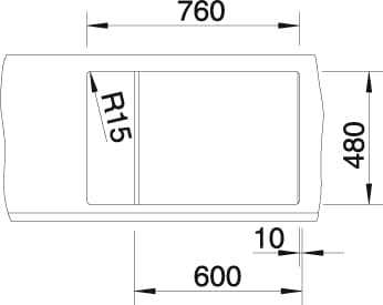 Blanco Granitspüle »METRA 6 S Compact« aus SILGRANIT®
