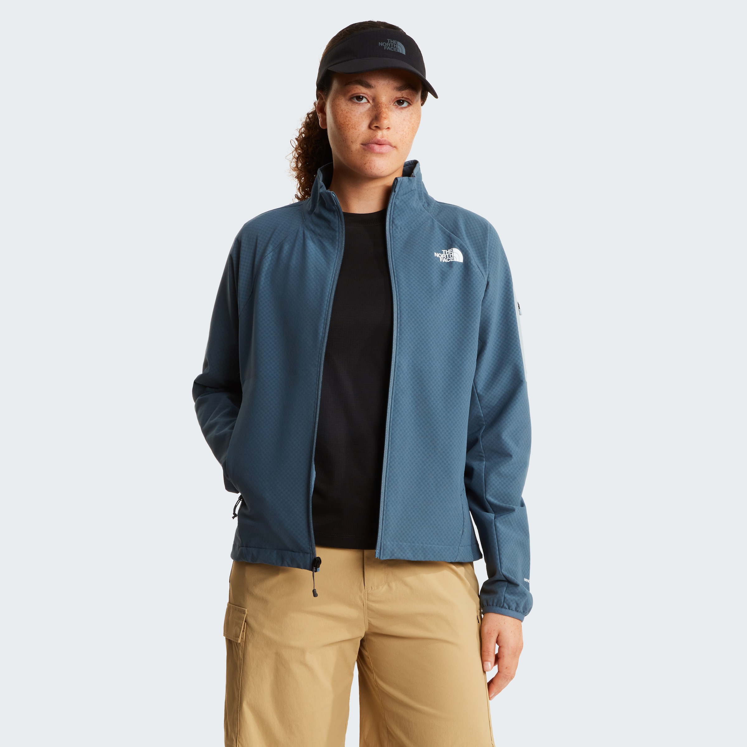 The North Face Softshelljacke »W TEK APPROACH JACKET« für Erwachsene, winddicht, mit Reißverschluss, mit Ärmeltasche