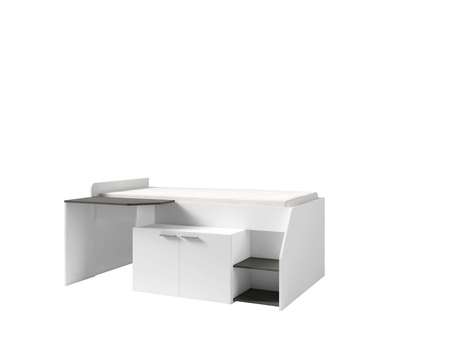 INOSIGN Jugendbett »Jugendzimmer-Set Durango - 3 in 1: Bett, Schreibtisch, Kommode«, Bett mit Schreibtisch und Kommode, BxTxH 204x135x90 cm