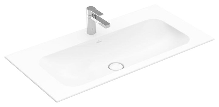 Villeroy & Boch Aufsatzwaschbecken »Finion«, BxT: 60x35 cm, ungeschliffen, weiß alpin glänzend