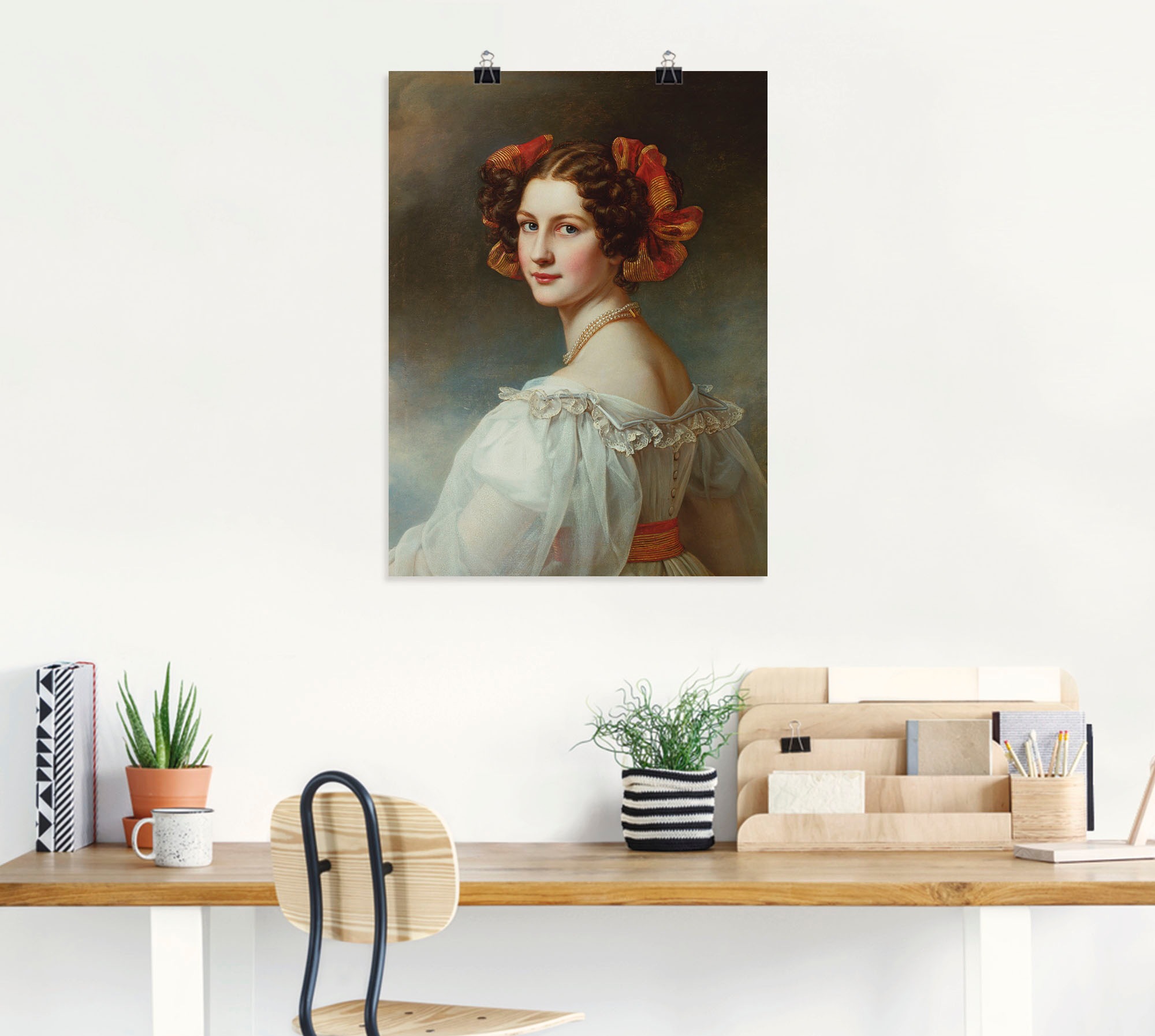 Artland Wandbild »Auguste Hilber, geb.Strobl«, Frau, (1 St.), als Leinwandbild, Wandaufkleber oder Poster in versch. Größen