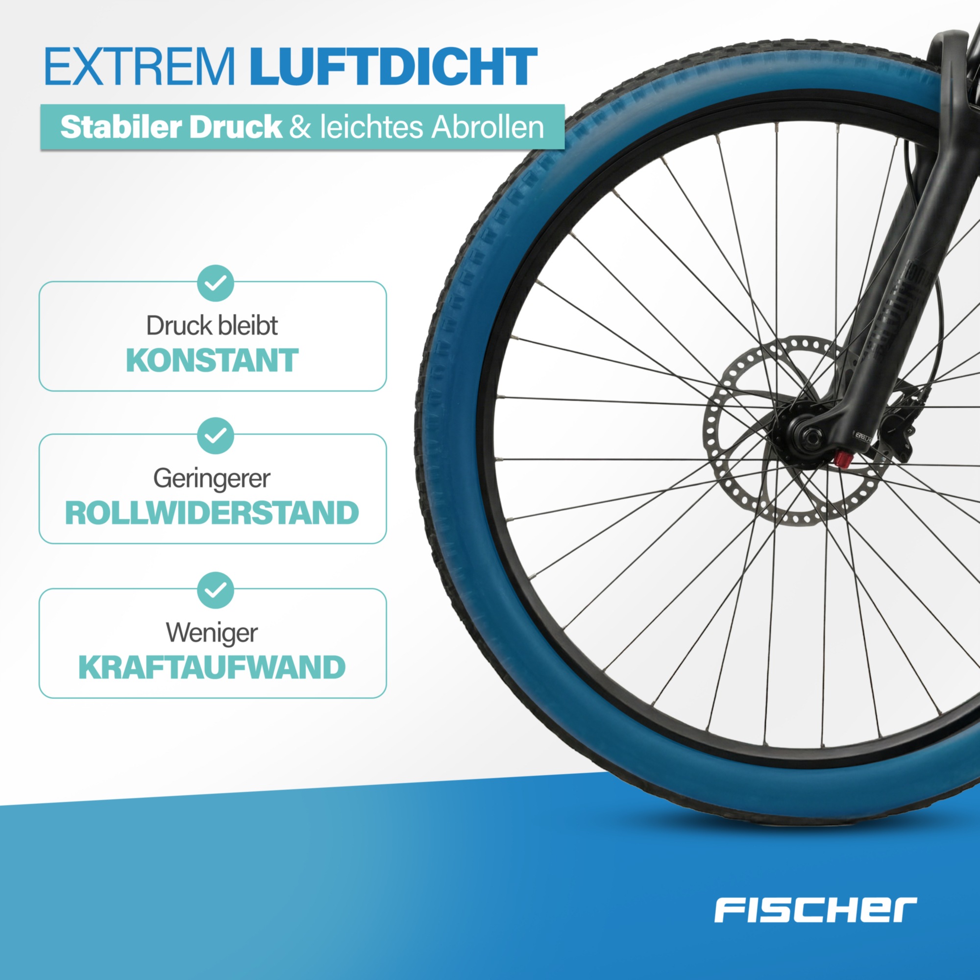 FISCHER Fahrrad Fahrradschlauch »TPU-Schlauch MTB 27,5" 54/65-584«