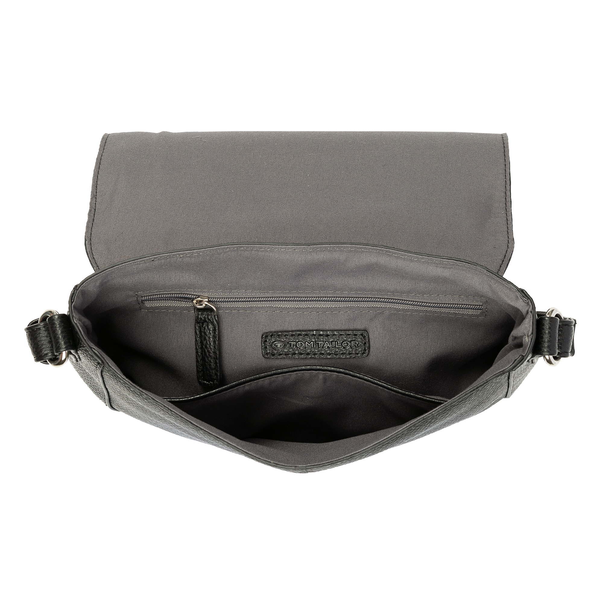 TOM TAILOR Satteltasche »Dahlia« weiches Lederimitat in moderem Look mit Kontrastkanten und feinem Logo