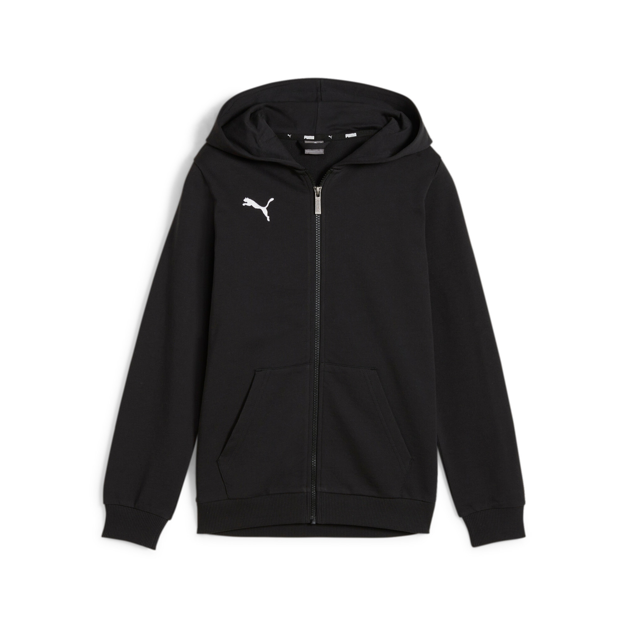 PUMA Kapuzensweatjacke »TEAMGOAL CASUALS HOODED JACKET JR« mit Kapuze, für Fußball, mit Reißverschluss, Regular Fit