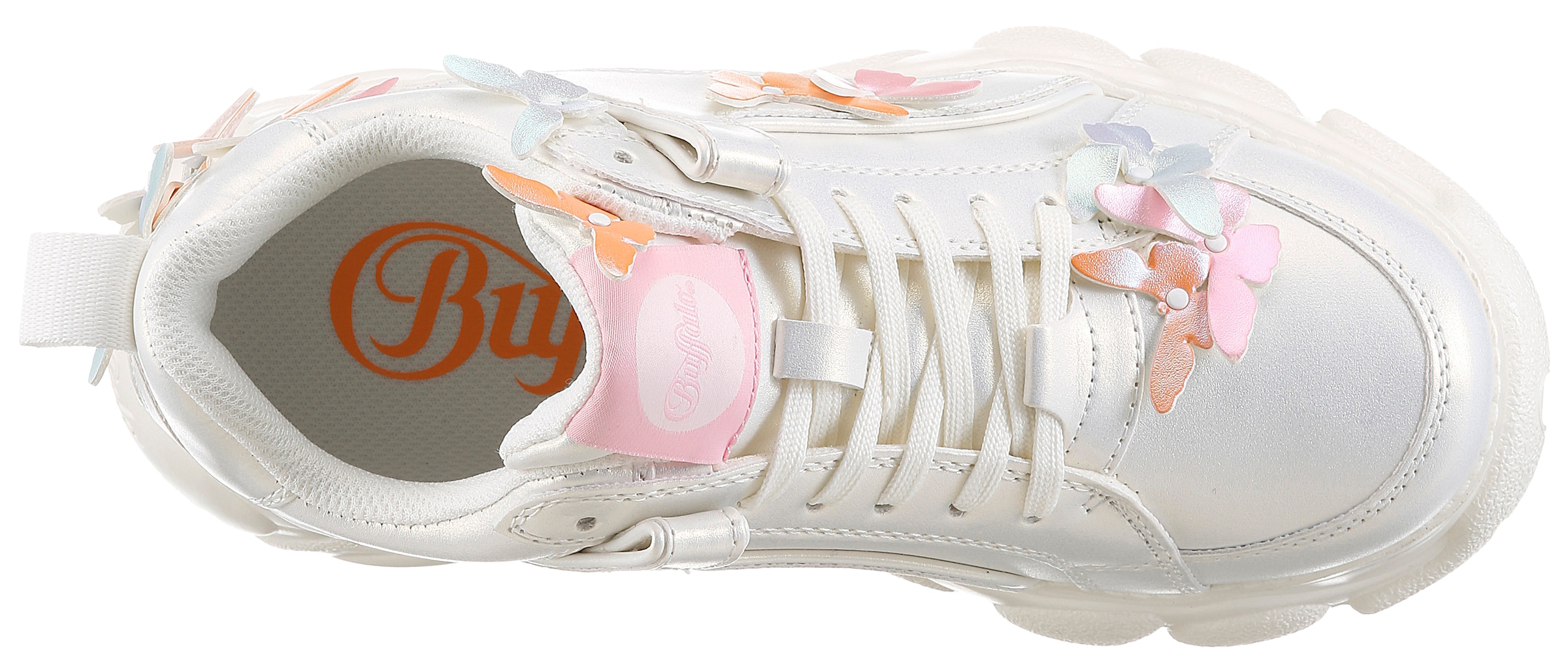 Buffalo Plateausneaker  Freizeitschuh, Halbschuh, Schnürer mit Logoschriftzug