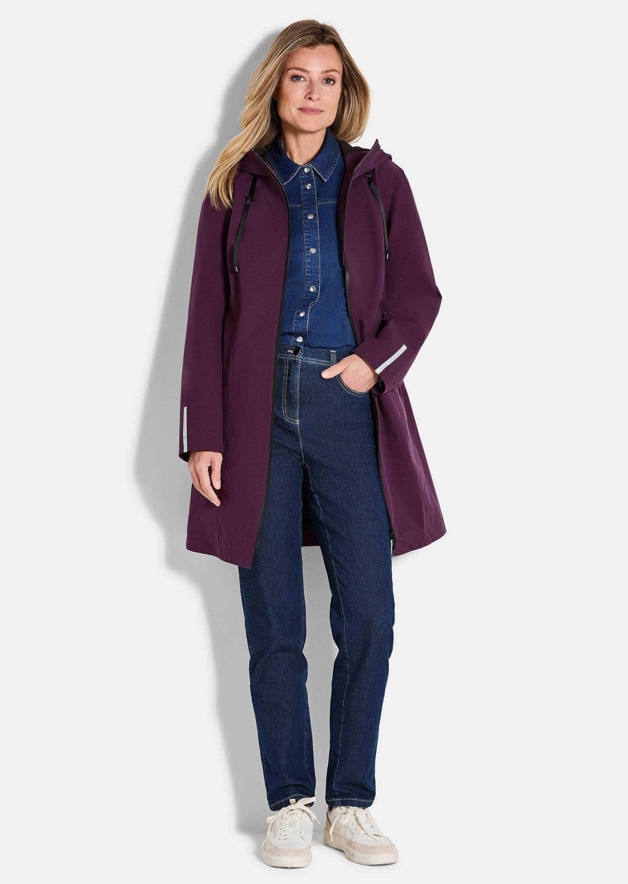 GOLDNER Funktionsjacke »Kurzgröße Wasserdichte Funktionsjacke mit Reflektoren«