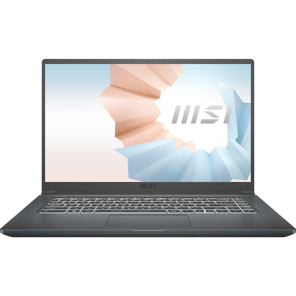 MSI Notebook »Modern 15 A11M-893«, 39,6 cm, / 15,6 Zoll, Intel, Core i5, Iris Xe Graphics, 512 GB SSD