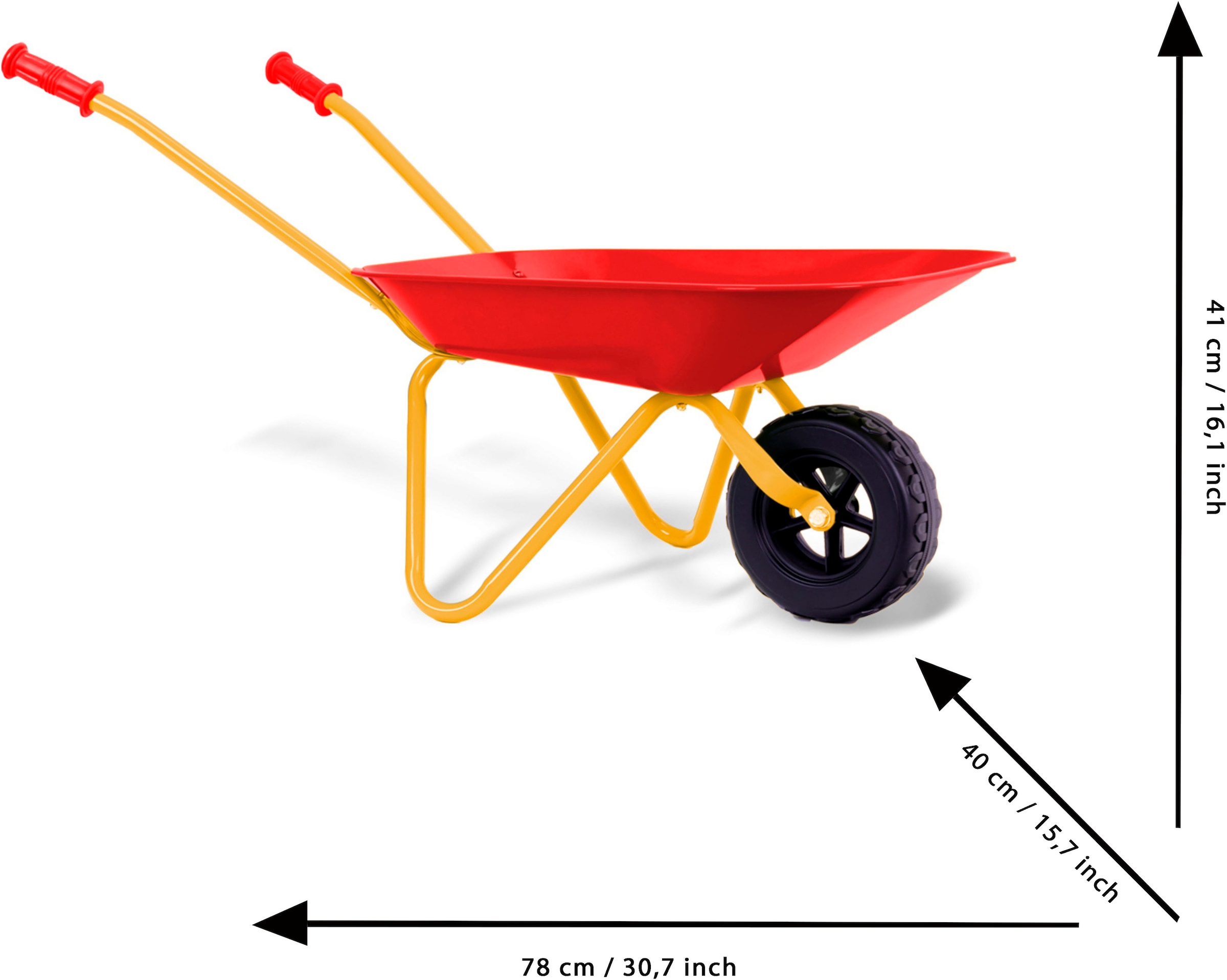 Klein Schubkarre »Metallschubkarre mit Zubehör« für Kinder, aus Metall