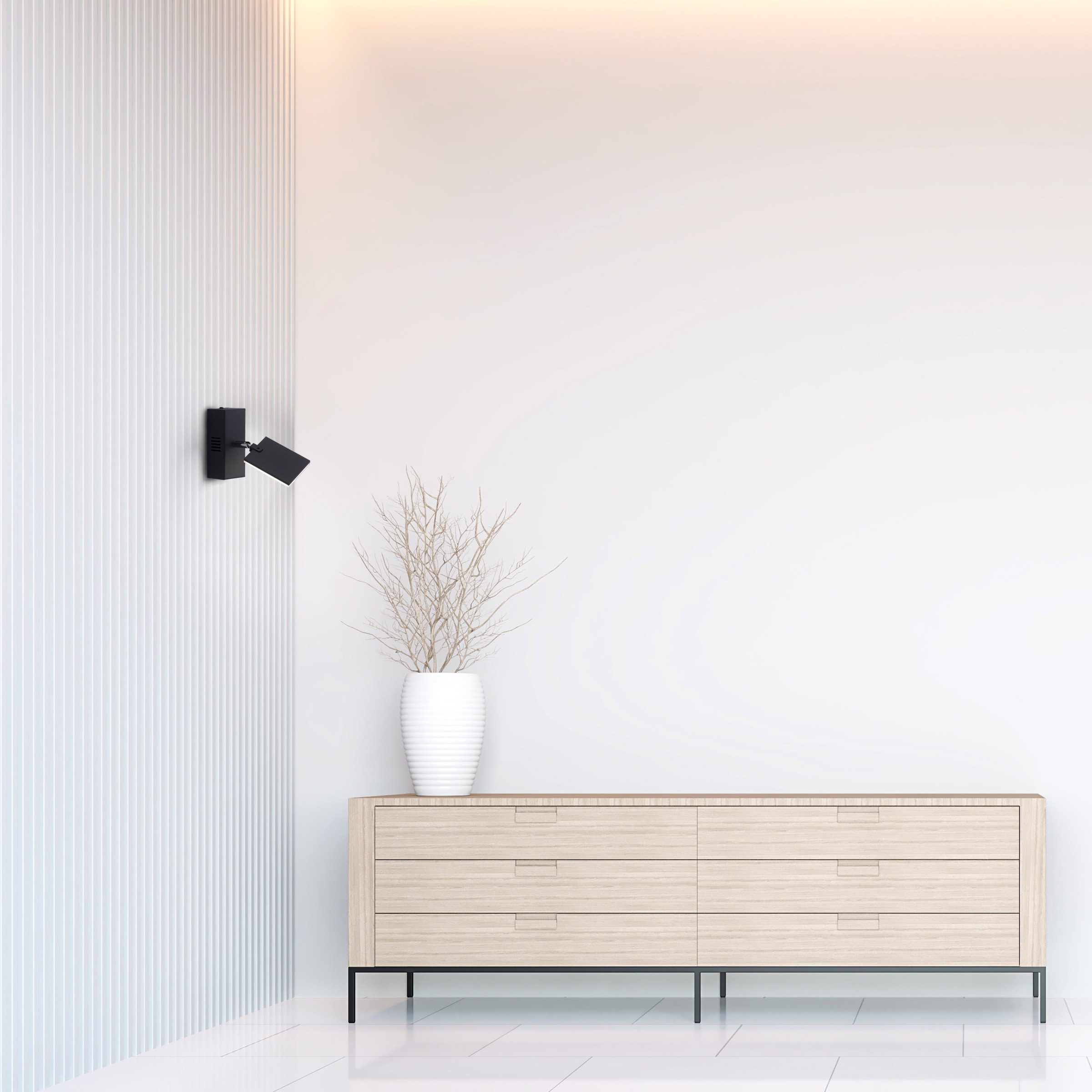 Neuhaus PURE LED Wandleuchte »PURE Mira« LED-Board 1 Stk. warmweiß - kaltweiß Dimmbar, CCT, Wippschalter, Fernbedienung, beweglich