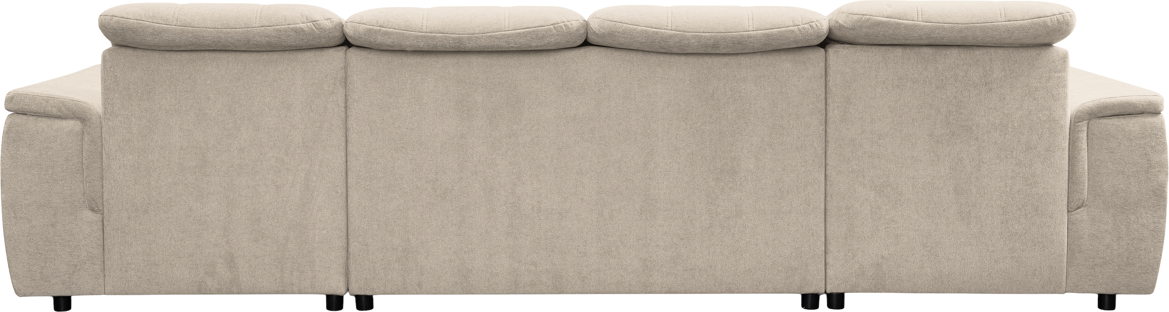 WERK2 Wohnlandschaft »Napoli« verstellbare Kopfteile, mit Schlaffunktion und Bettkasten