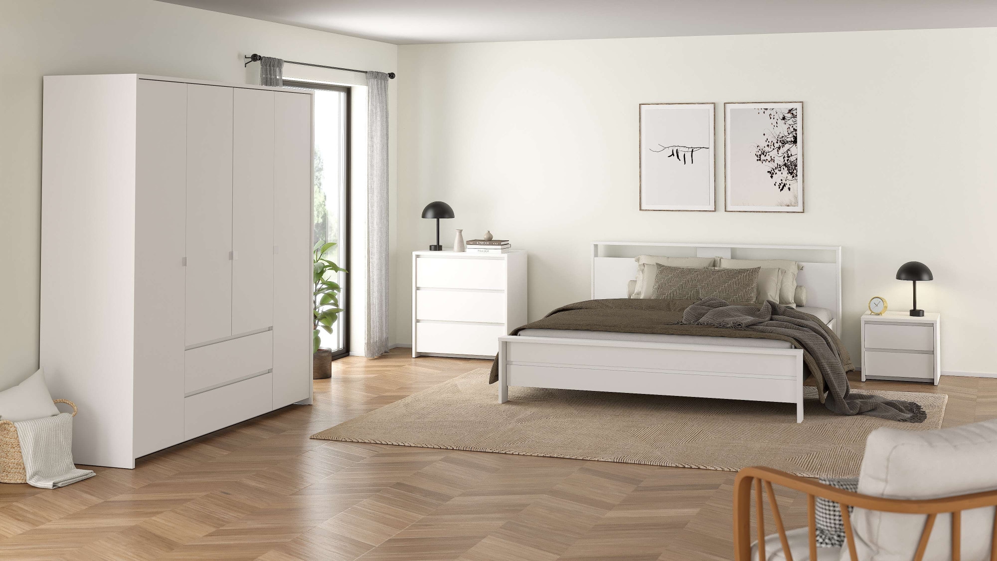 Home affaire Bettgestell »Next Bett 180 x 200 cm« Modernes Bett mit Ablagefach und verstellbarem Lattenrost.