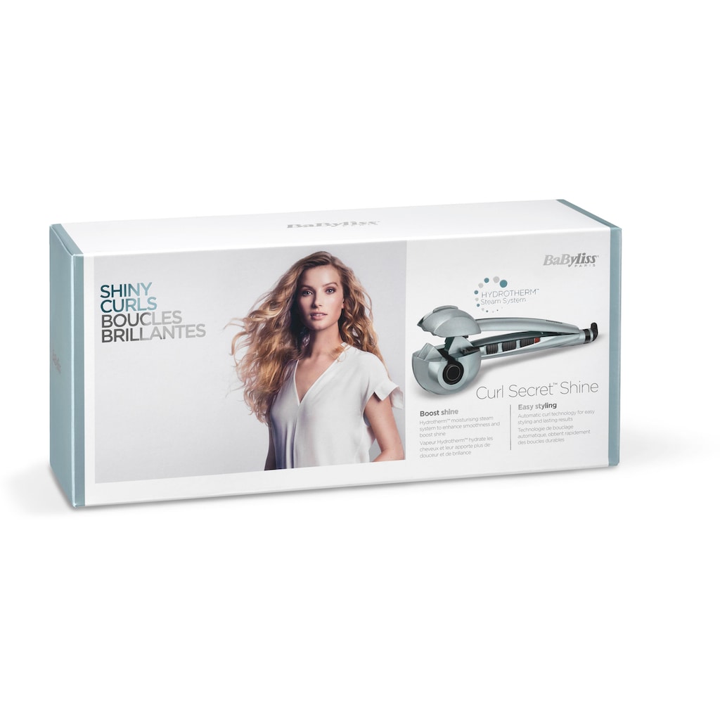 BaByliss Dampflockenstab »C1800E Curl Secret Shine«, Ionen-Keramik-Beschichtung, Auto-Curler