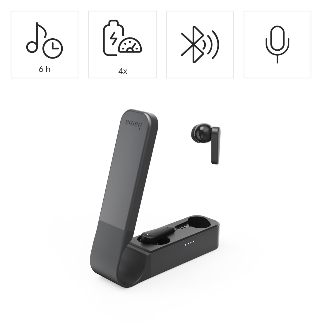 Hama wireless In-Ear-Kopfhörer »Bluetooth Kopfhörer (TWS Wireless Headset, kabellos, In-Ear, ENC, App)«