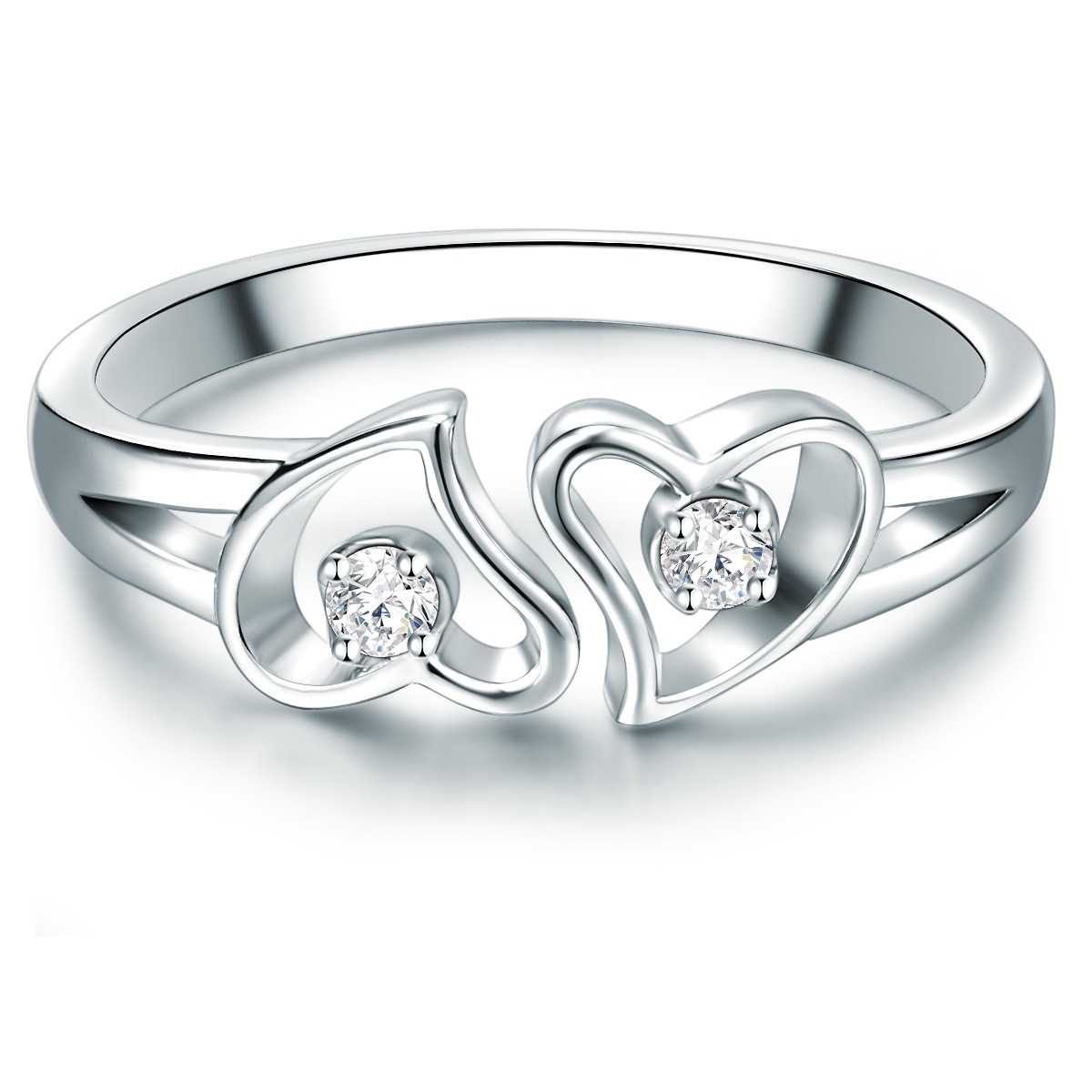 Tresor 1934 Verlobungsring »TR715«, (1 tlg.), mit Zirkonia im Brillant-Look