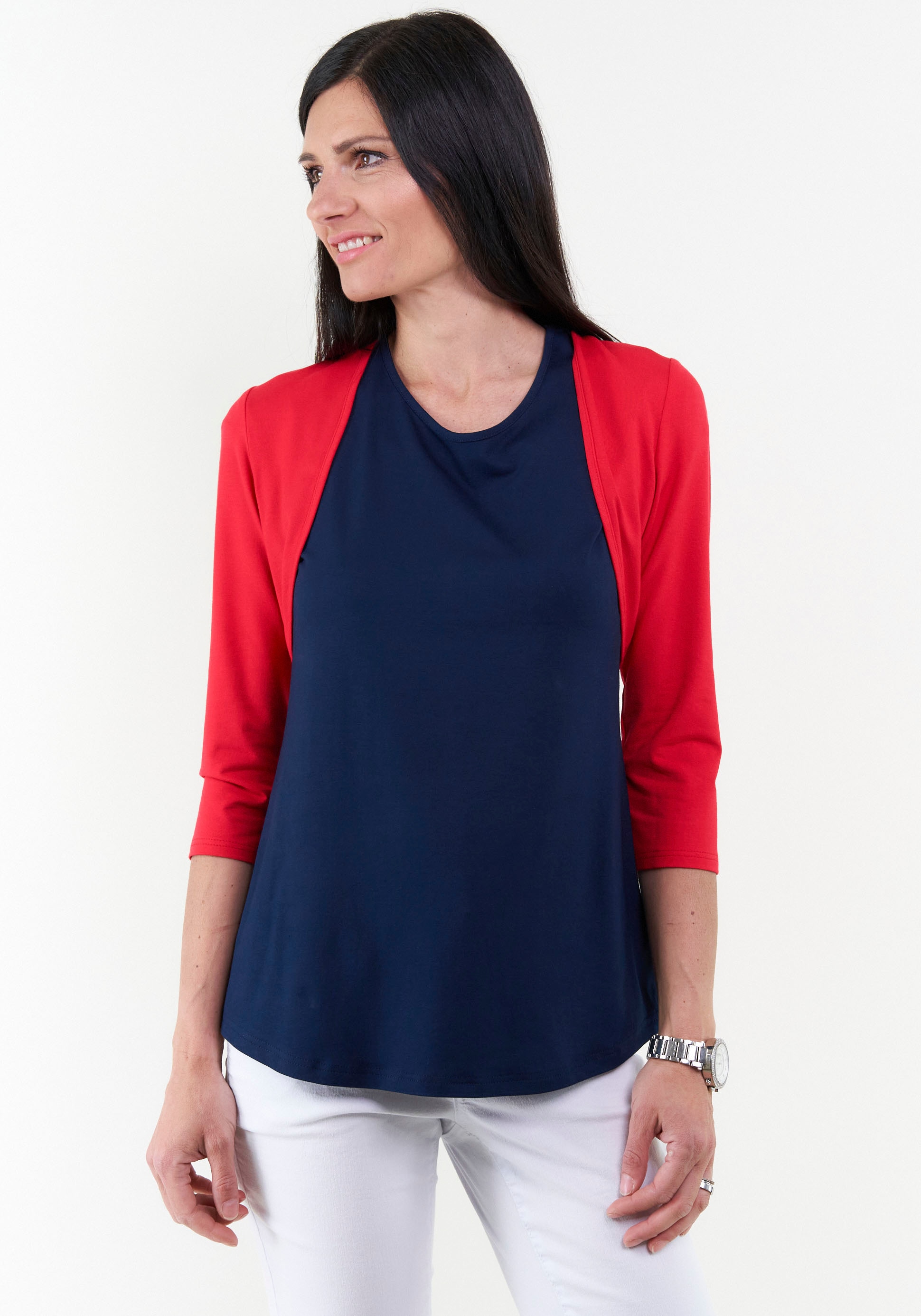 Seidel Moden Shirtjacke, mit 3/4 Ärmeln, MADE IN GERMANY