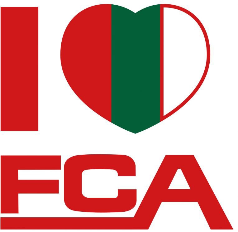 Wandtattoo »FC Augsburg I love FCA«, (Set, 1 St.), selbstklebend, entfernbar