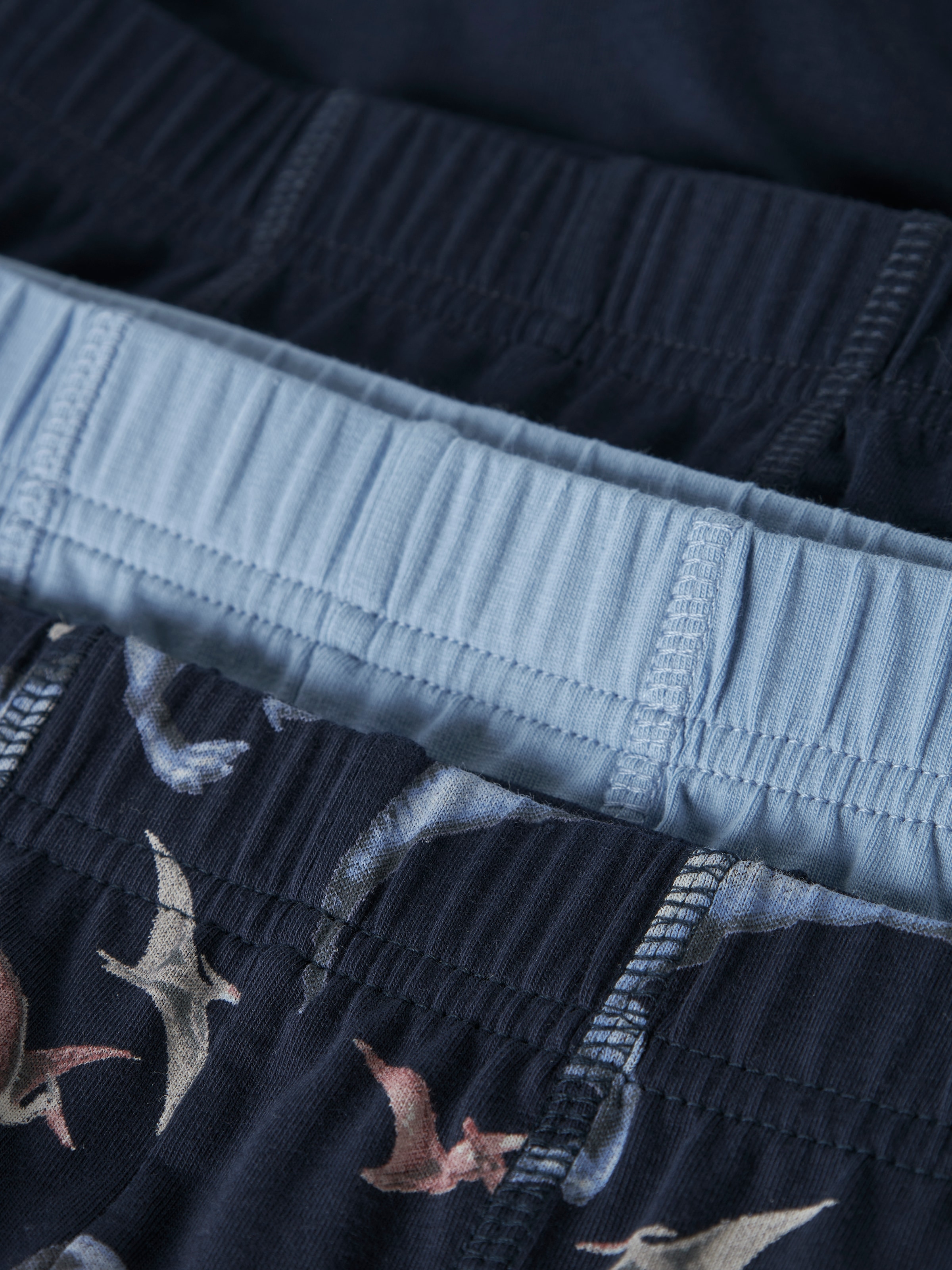 Name It Boxershorts »NMMTIGHTS 3P NAVY DINO NOOS« Packung, 3 Stk. Baumwollmischung, mit Dino Druck und uni im Set