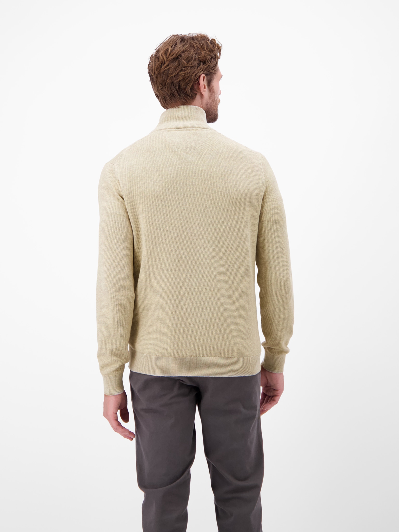 LERROS Strickfleecejacke, ohne Kapuze, mit Reißverchluss
