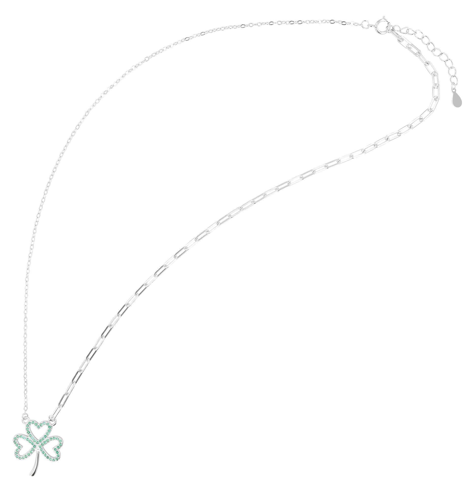 Adelia´s Kette ohne Anhänger »Damen Halskette mit Anhänger ¿ Kleeblatt aus 925 Silber«