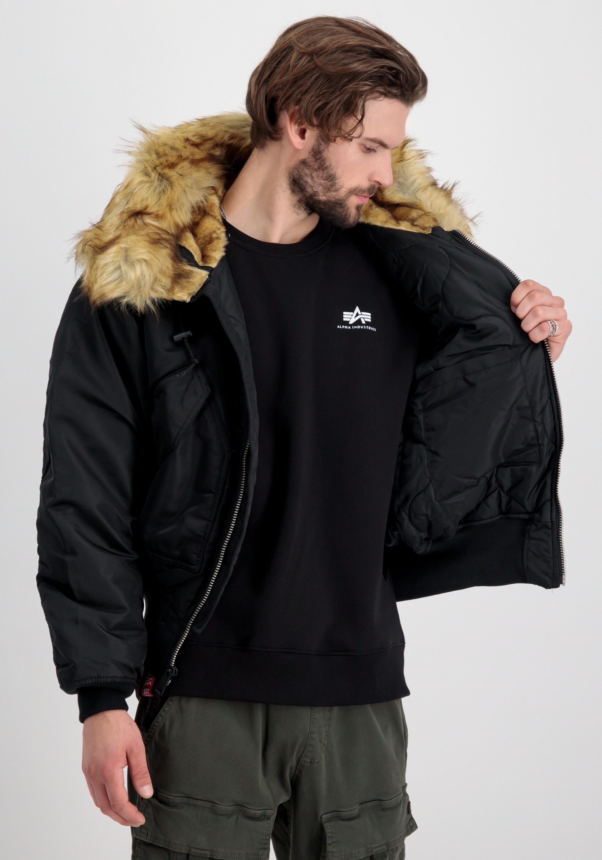 Alpha Industries Winterjacke »Alpha Industries Men - Bomber Jackets 45/P Hooded Custom«