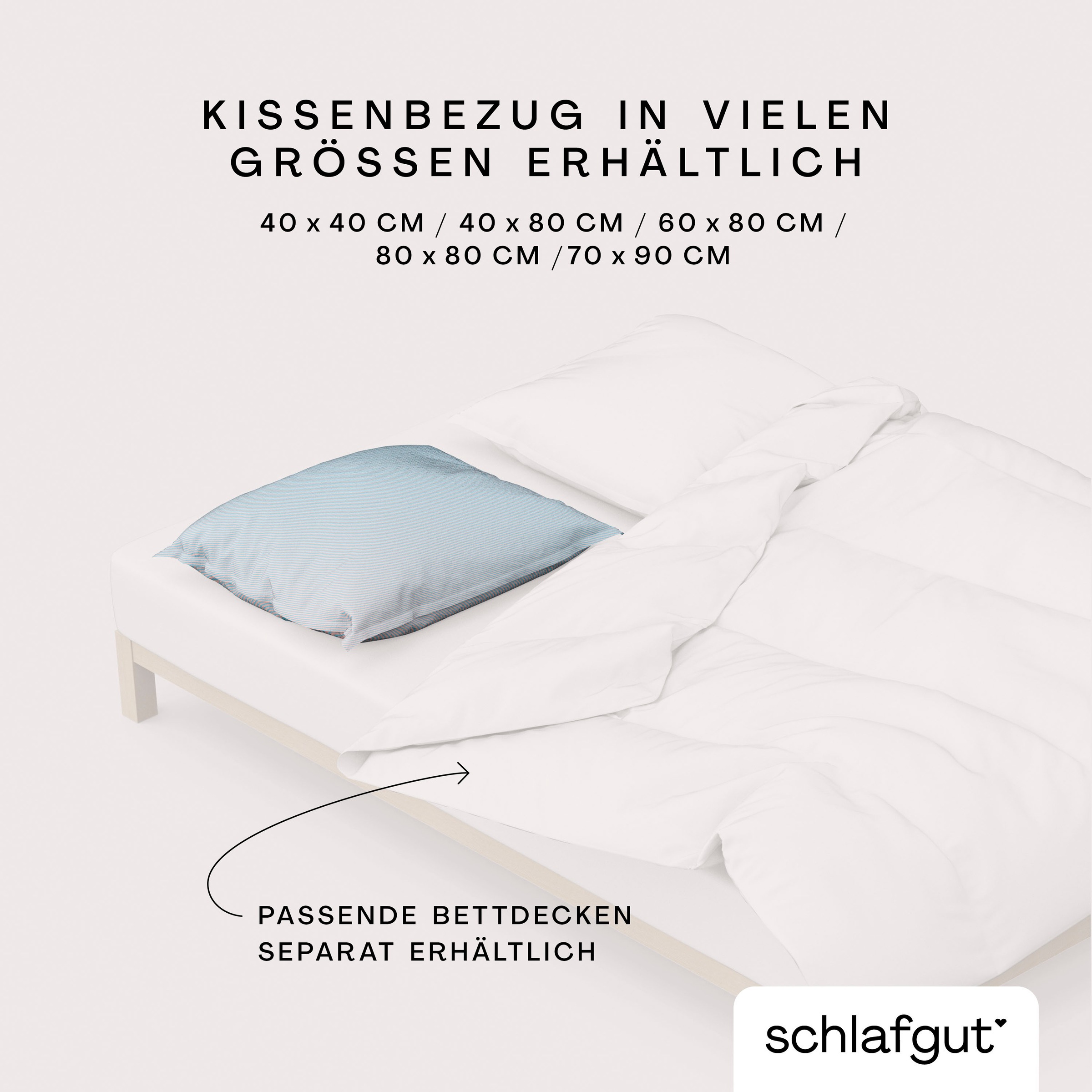 Schlafgut Kissenbezug »Woven Satin Fade«, (1 St.), mit Farbverlauf