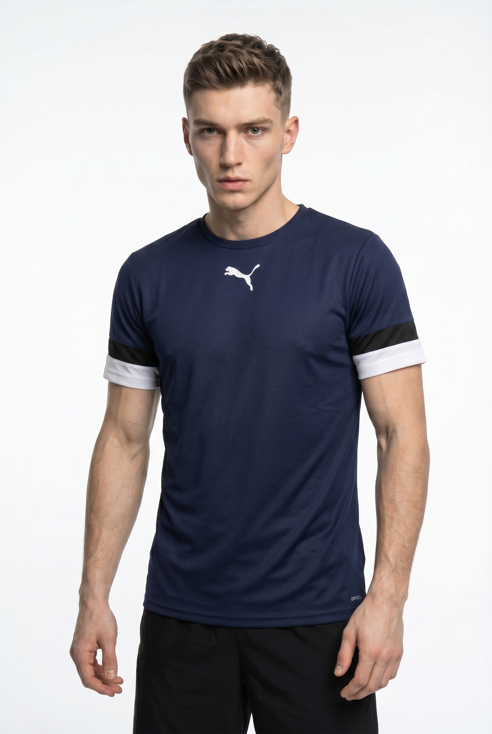 PUMA Fußballtrikot »TEAMRISE JERSEY« Regular Fit, mit Rundhalsausschnitt, mit Mesh-Details an den Ärmeln
