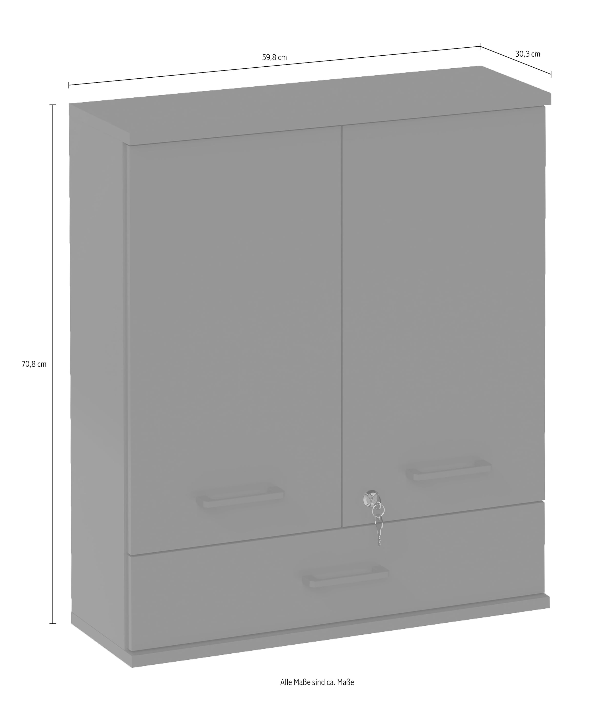 Schildmeyer »Galeno, mit 3 verschiedenen Aufklebern, Breite 30 cm, Made in Germany« 1 Stk. tlg. Auswahl aus 3 verschiedenen Aufklebern zum Anbringen, Made in Germany