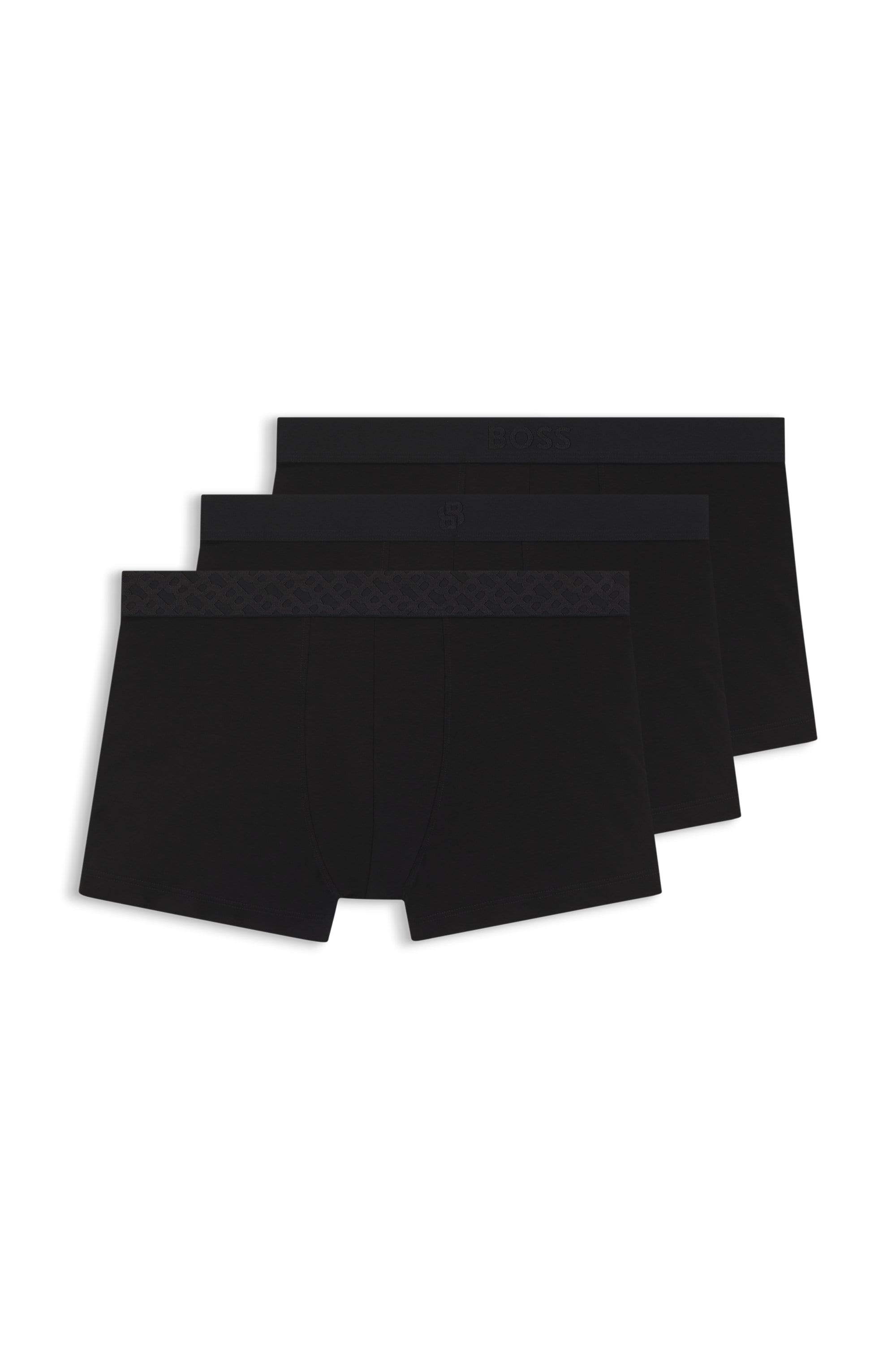 BOSS Trunk »3P Logo Trio« 3 Stk. Neuheit, enganliegend, kurzes Bein