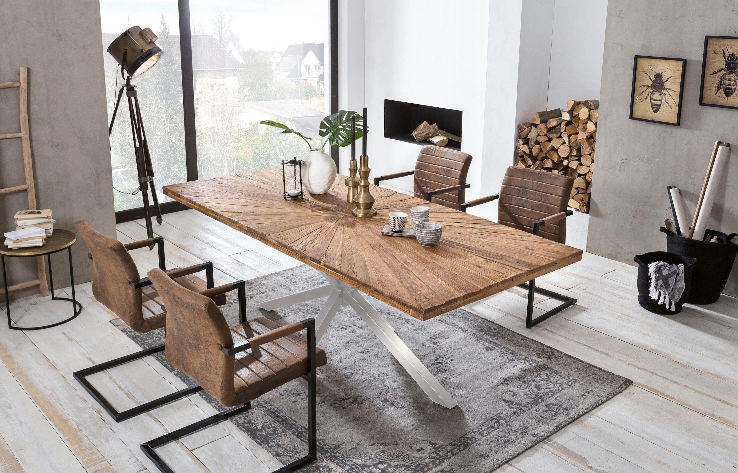 Esstisch »Tops&Tables«, aus recyceltem Altholz Teak