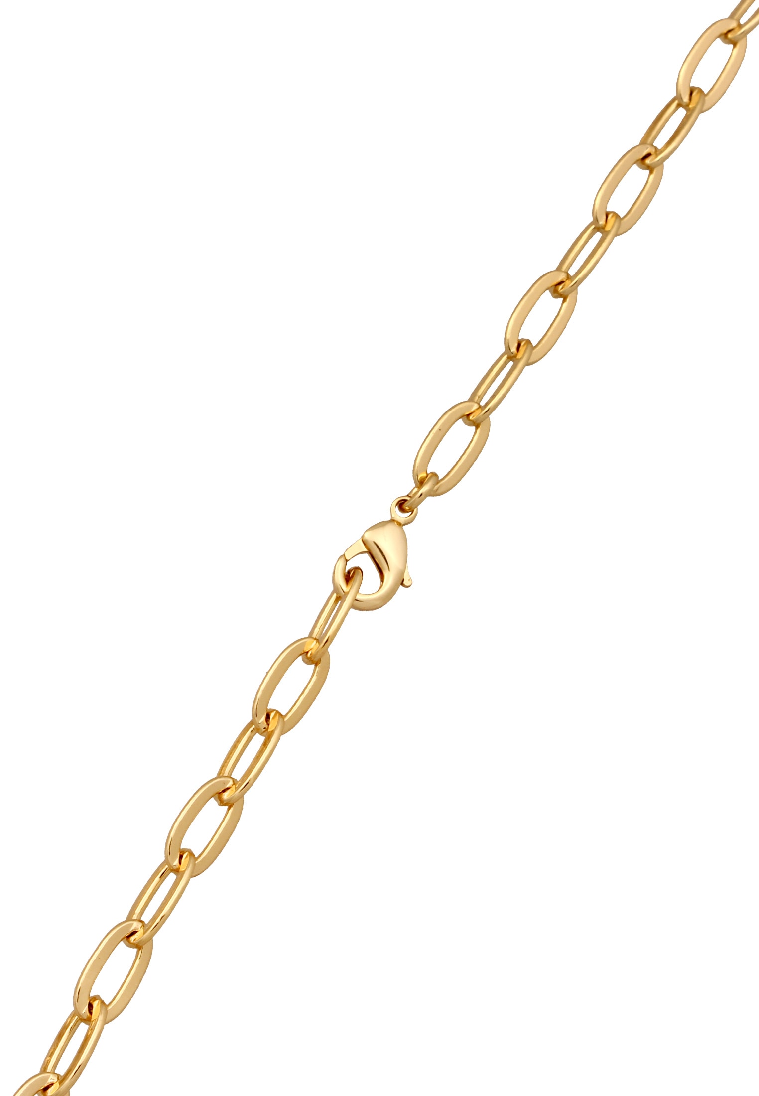 Elli Kette ohne Anhänger »Halskette Gliederkette Oval Silberfarben«