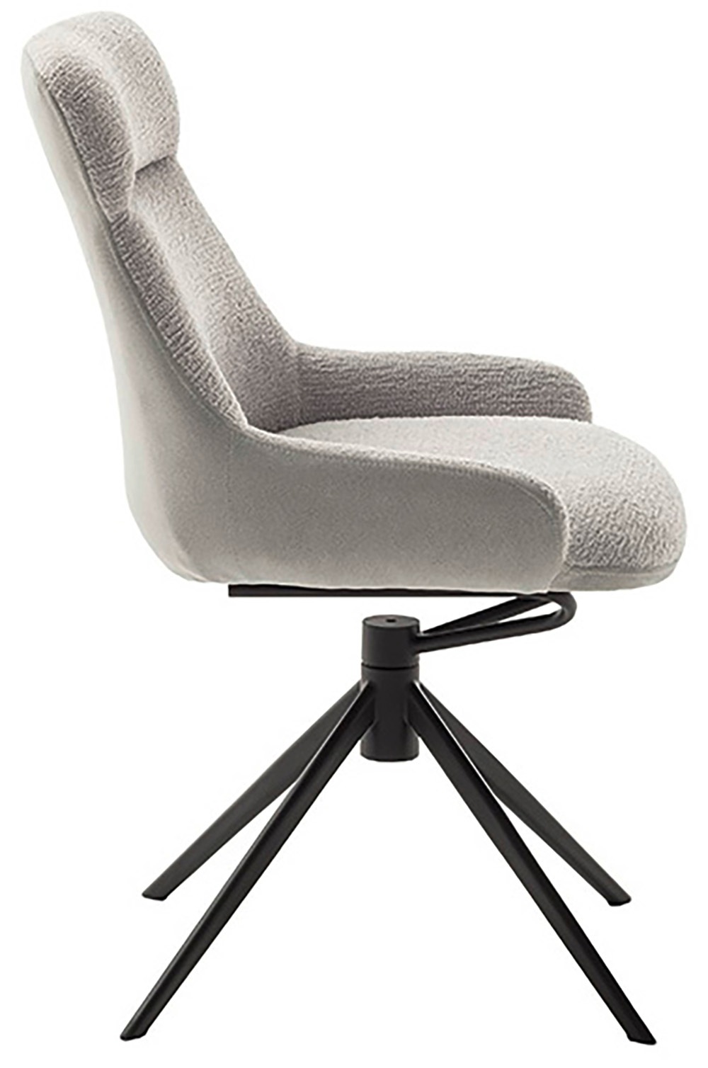 MCA furniture Esszimmerstuhl »PELION«, Feingewebe, (2er-Set), drehbar 360°, Dreh- & Schwingfunktion, Sitzhöhe ca. 50 cm