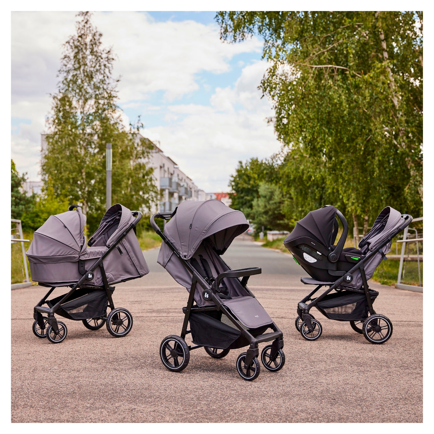 Hauck Kinder-Buggy »Shop N Care Trio Set«, inkl. Babyschale, Babywanne und Adapter